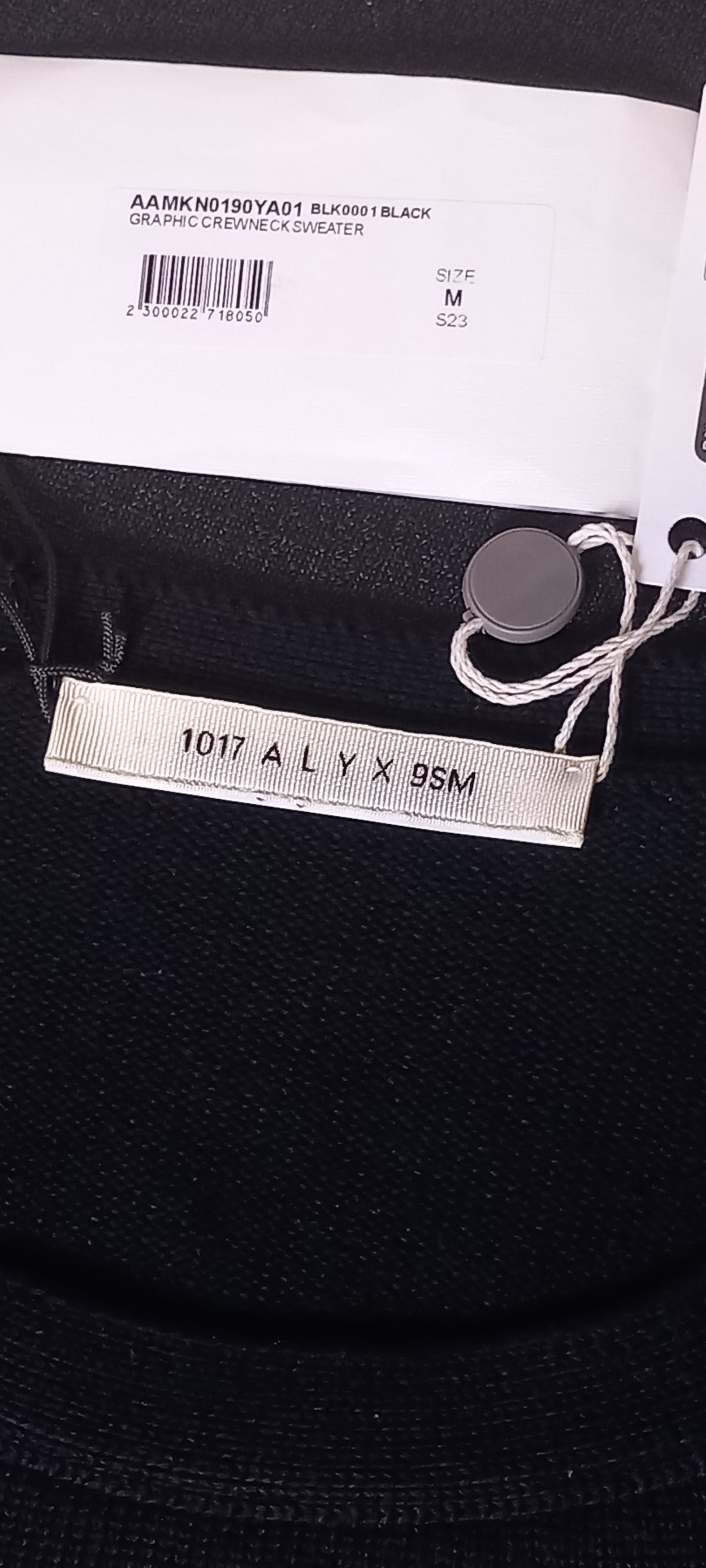 1017 ALYX 9SM 1017 ALYX 9SM Black Crewneck Sweater Size US M / EU 48-50 / 2 - 5 Thumbnail