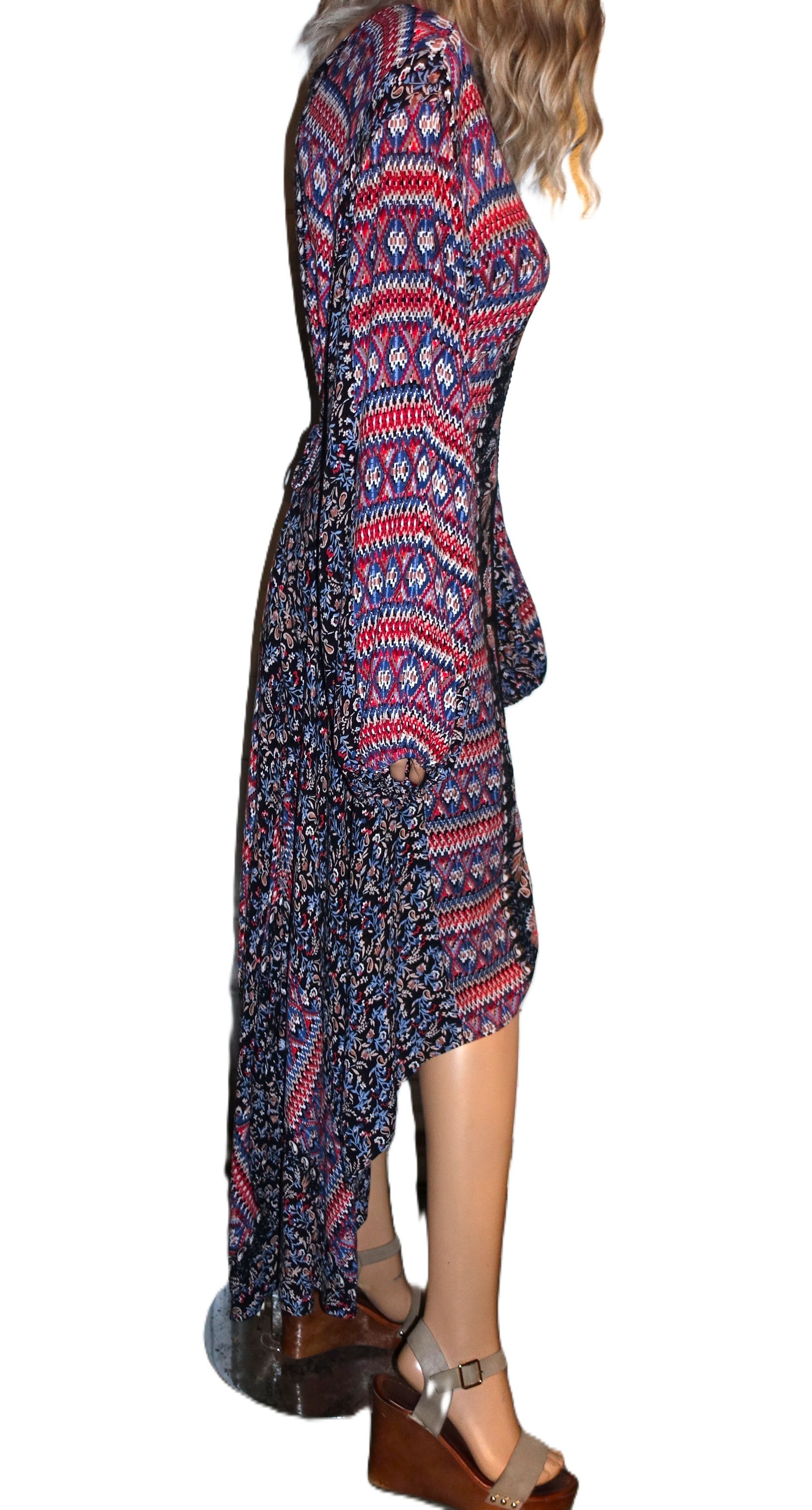 Vintage Vintage Nostalgia Boho High Lo Dress XL Size XL / US 12-14 / IT 48-50 - 7 Thumbnail