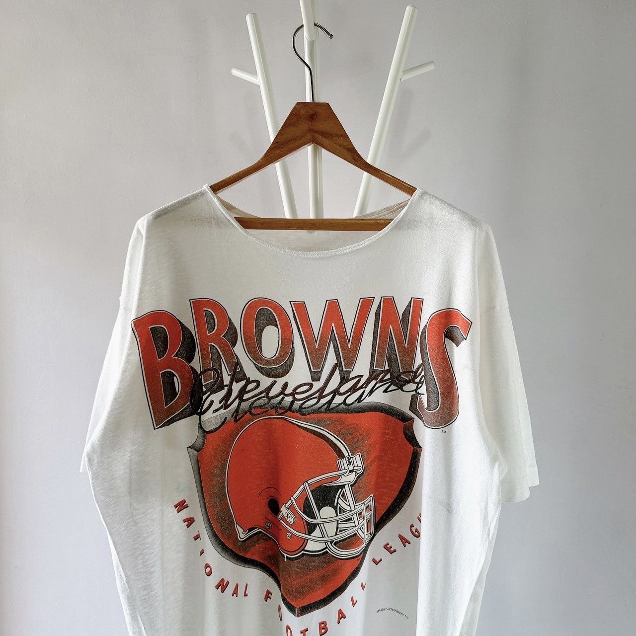 Vintage 90s Cleveland Brown NFL t-shirt/ XL Size US XL / EU 56 / 4 - 3 Thumbnail