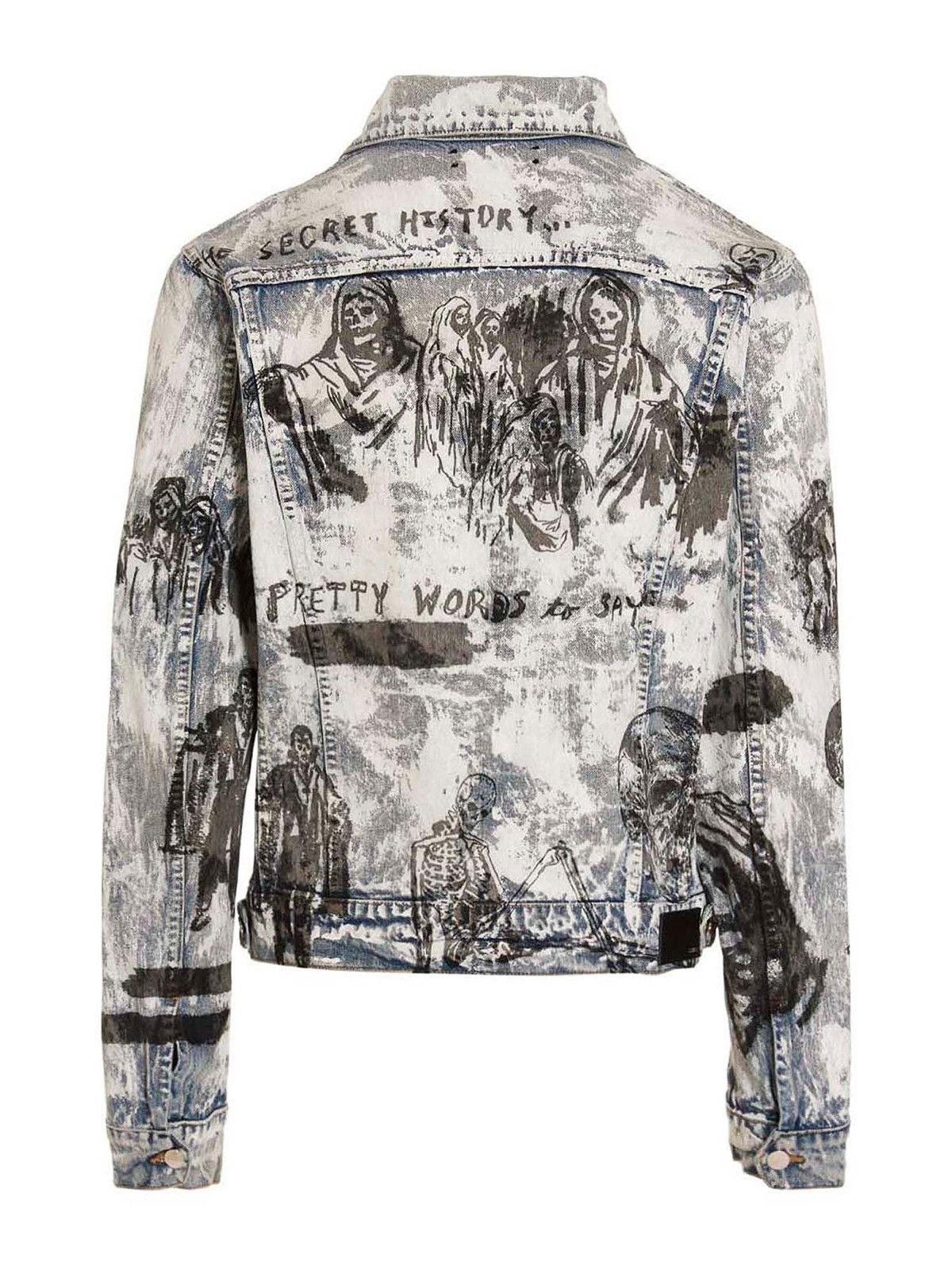 Amiri o1w1db10125 Wesland Denim Jacket in Multicolor Size US S / EU 44-46 / 1 - 2 Thumbnail