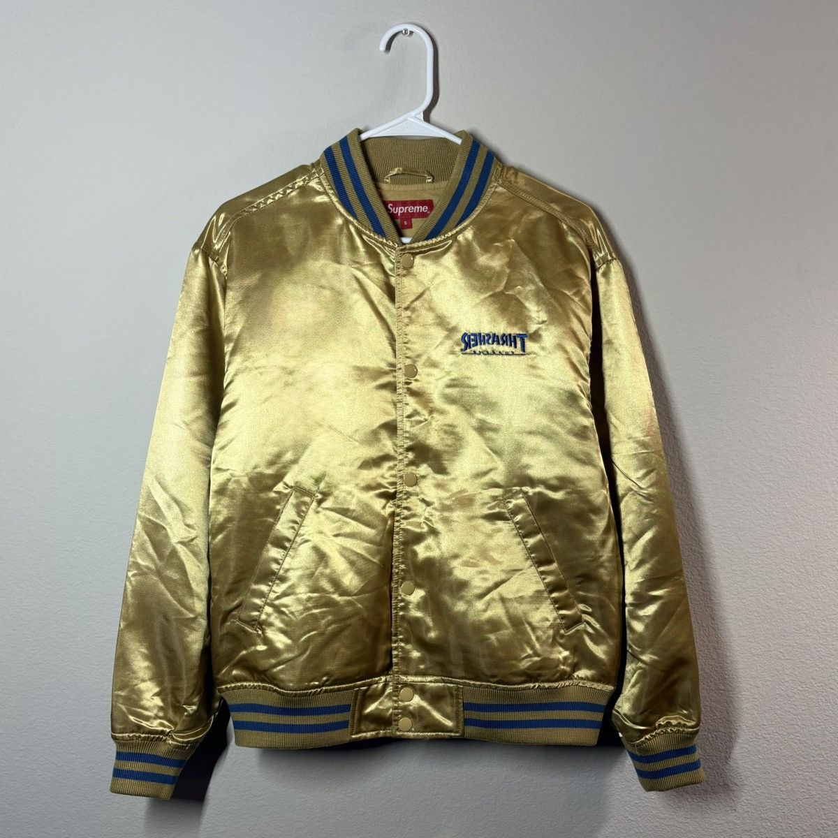 Supreme × Thrasher Supreme x Thrasher Satin Bomber (SS16 release) Size US S / EU 44-46 / 1 - 4 Thumbnail