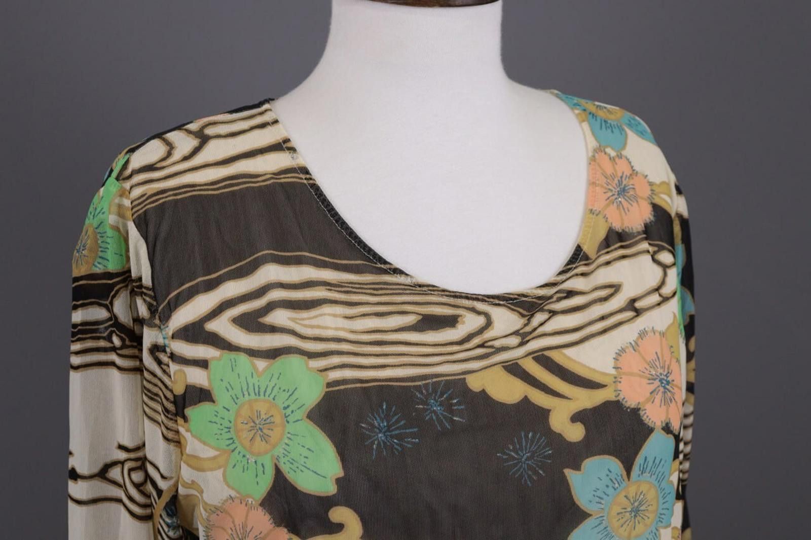 Polo Ralph Lauren Laurel Multicolor Mesh Floral Summer Long Sleeve Top Shirt Size M / US 6-8 / IT 42-44 - 6 Thumbnail