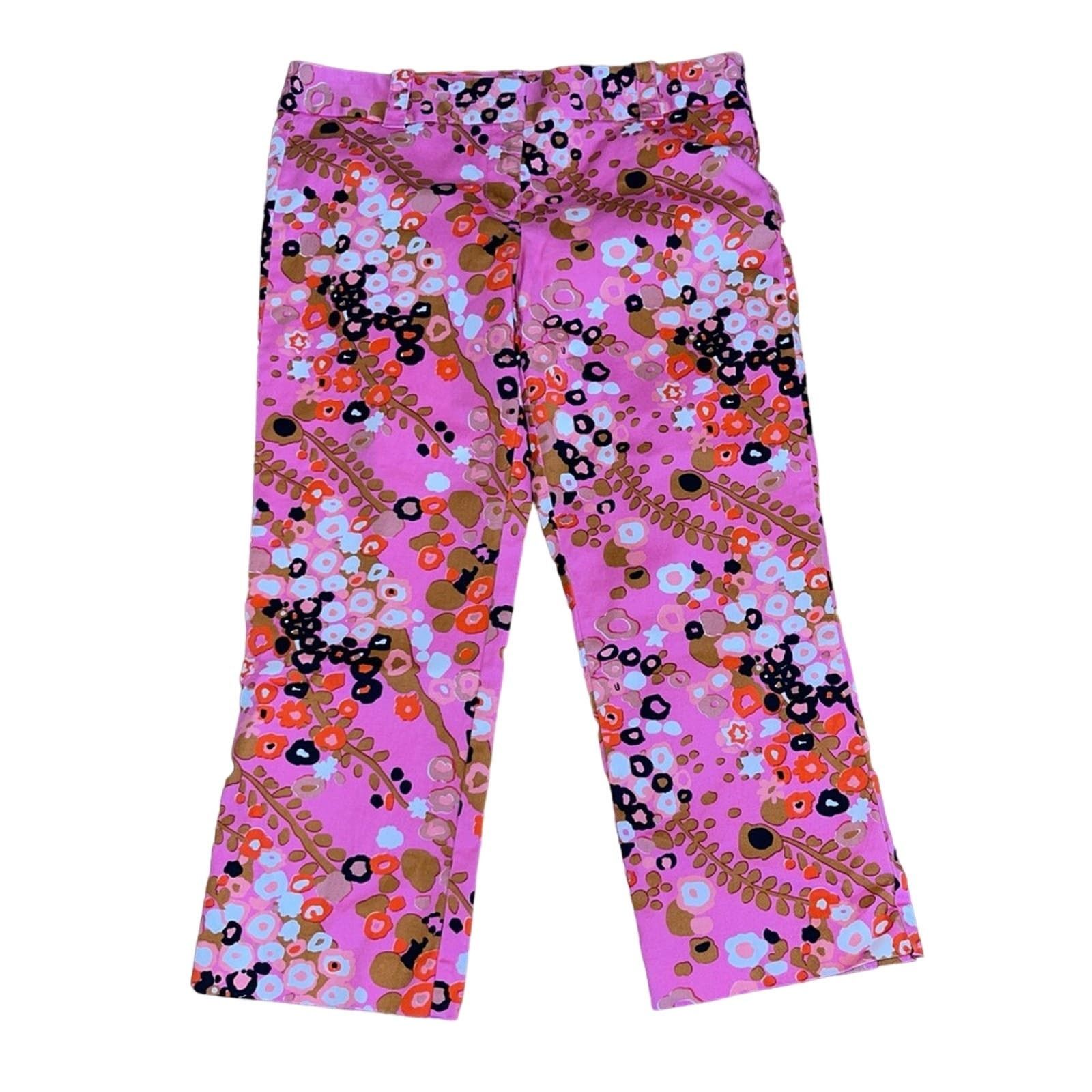 J.Crew J. Crew Stretch City Fit Chino Cafe Capris Cropped Pants Size 34" / US 12 / IT 48 - 5 Thumbnail