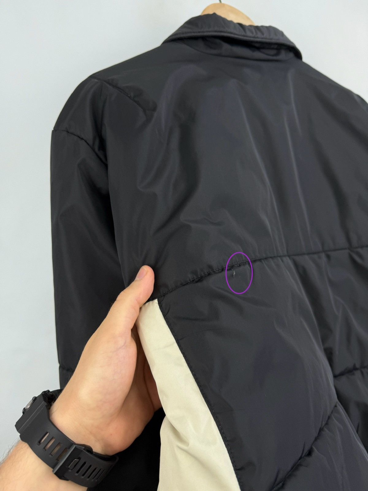 Nike 🇺🇸Vintage 90s Nike Reversible Puffer Jacket Synthetic Filling Size US L / EU 52-54 / 3 - 15 Thumbnail