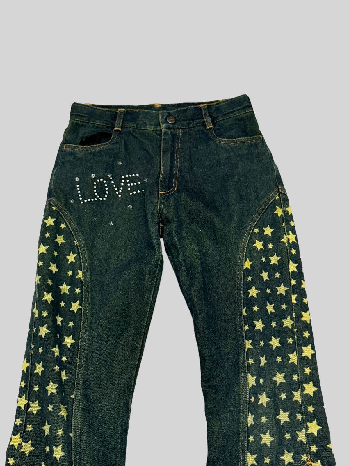 Hysteric Glamour FLARE K.GIRL HYSTERIC GLAMOUR STYLE LACES DENIM Size 24" / US 00 / IT 34 - 3 Thumbnail