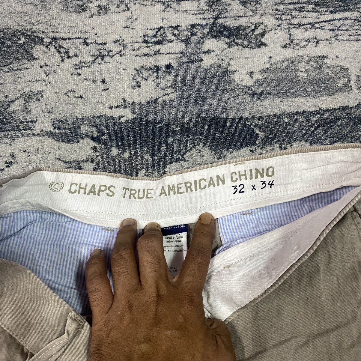 Chaps × Chaps Ralph Lauren × Vintage Vtg Chaps True American Baggy Chino Pants Size US 32 / EU 48 - 6 Thumbnail