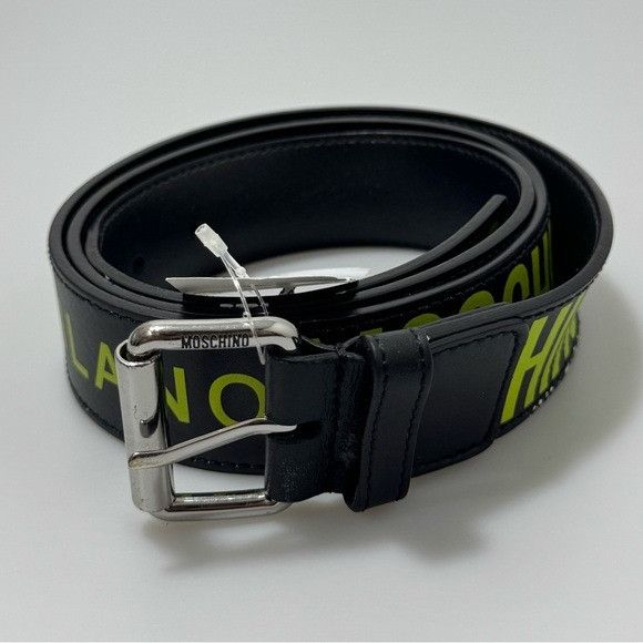 Moschino Moschino Belt Green Multi Black Size IT 56/US 40” Size 40 - 1 Thumbnail