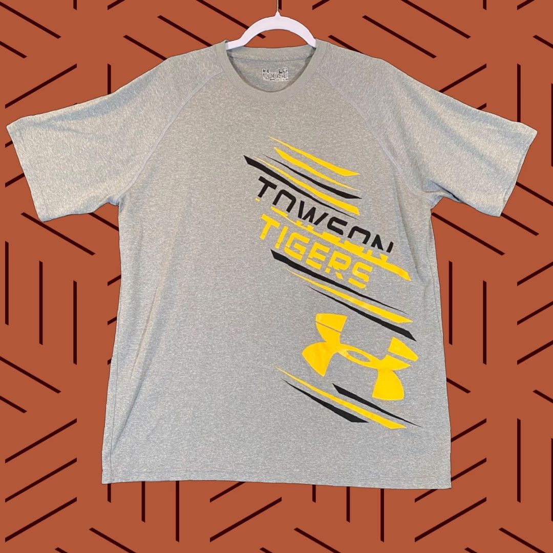 Under Armour Towson University Under Armour Shirt Mens Large Gray Tee S/S College Tigers Shirt T-Shirt University Tigers Mens Large Gray Under armour Tee Size US L / EU 52-54 / 3 - 1 Thumbnail