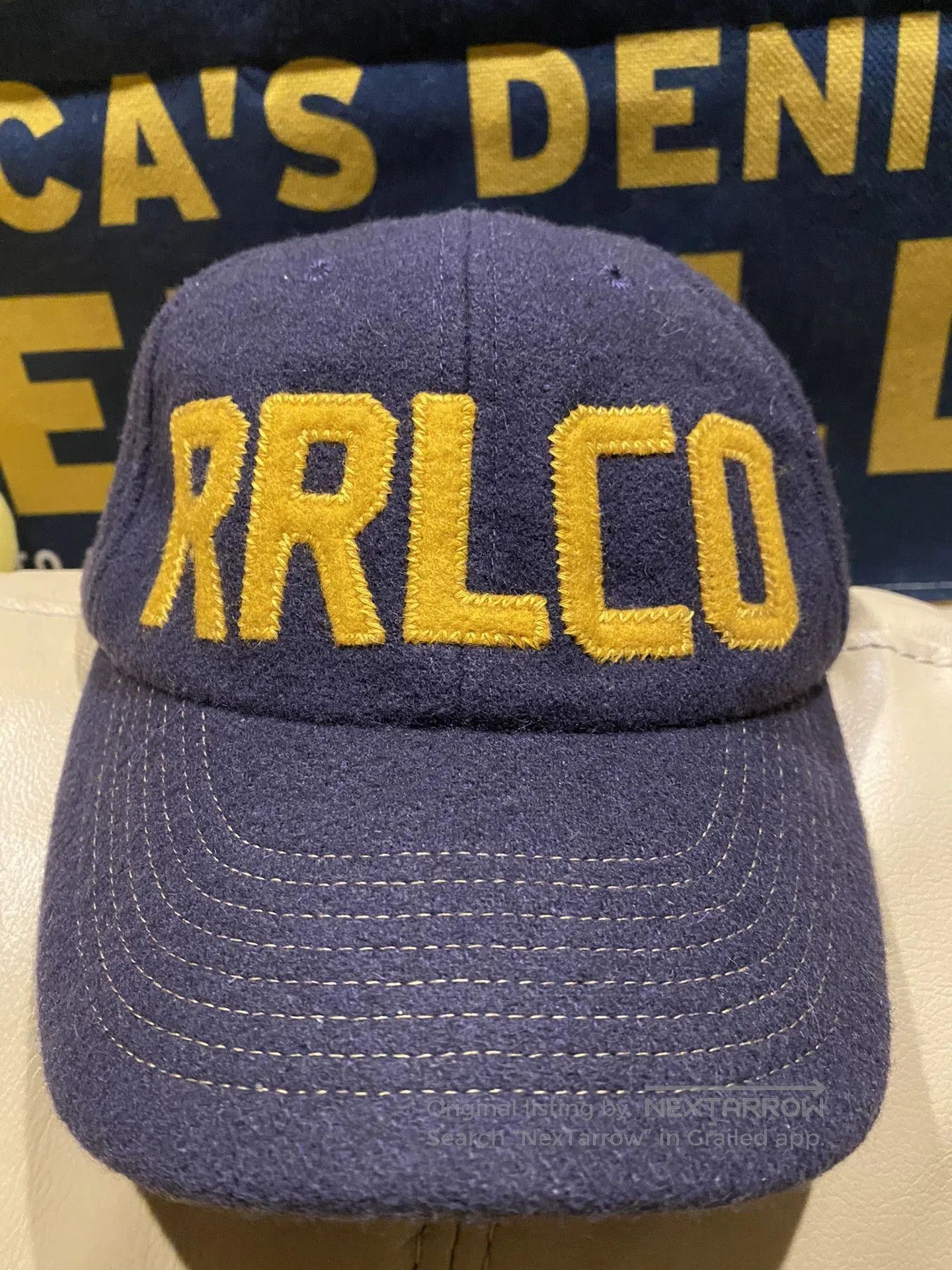 RRL Ralph Lauren Double RL Military Wool Baseball Cap. Size ONE SIZE - 3 Thumbnail