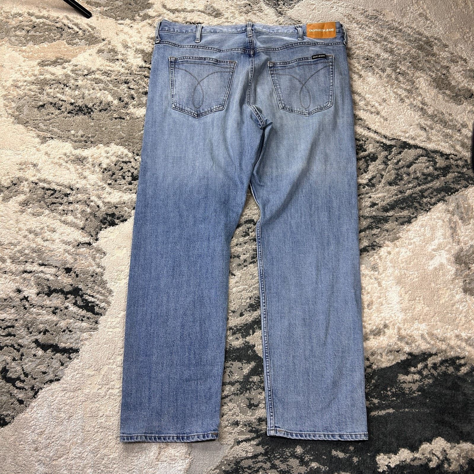 Calvin Klein Calvin Klein Straight Jeans Mens 40x32 Blue Denim Cotton Size US 40 / EU 56 - 2 Thumbnail
