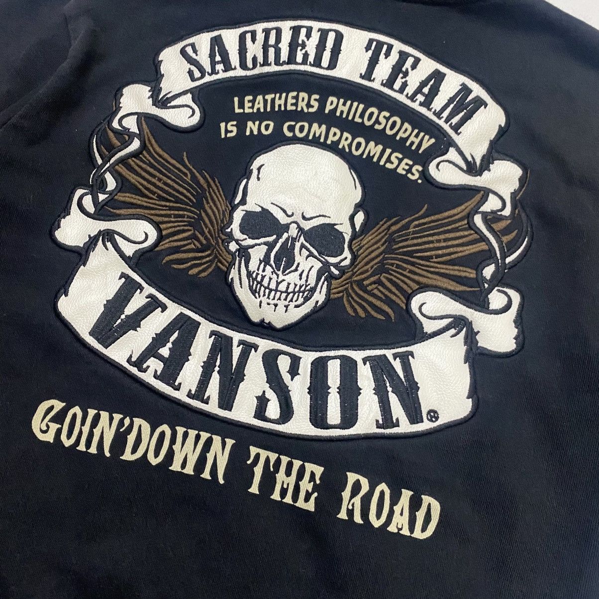 Vanson Leathers Rare🔥 Vanson Going Down the Road Zipup Hoodie Size US M / EU 48-50 / 2 - 11 Thumbnail
