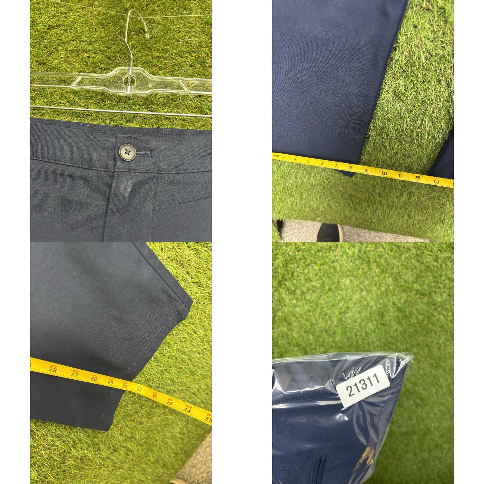 Mizzen+Main Mizzen+Main Baron Chino Pants Mens 38x32 Navy Blue Athletic Fit Polyester Golf Size US 38 / EU 54 - 8 Thumbnail