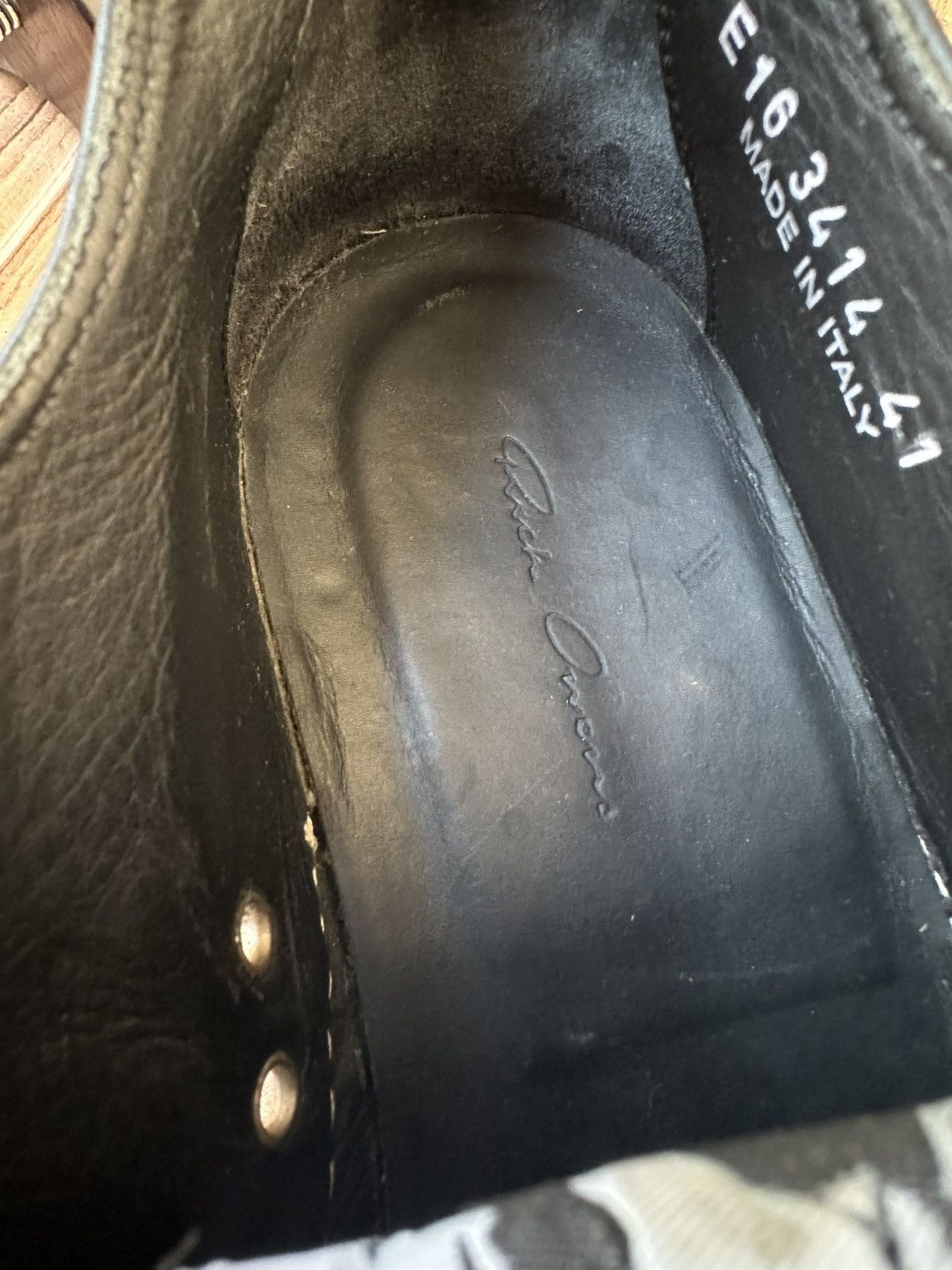 Rick Owens Rick Owens SS16 Leather Mainline Ramones Calf Leather Size US 8.5 / EU 41-42 - 18 Thumbnail