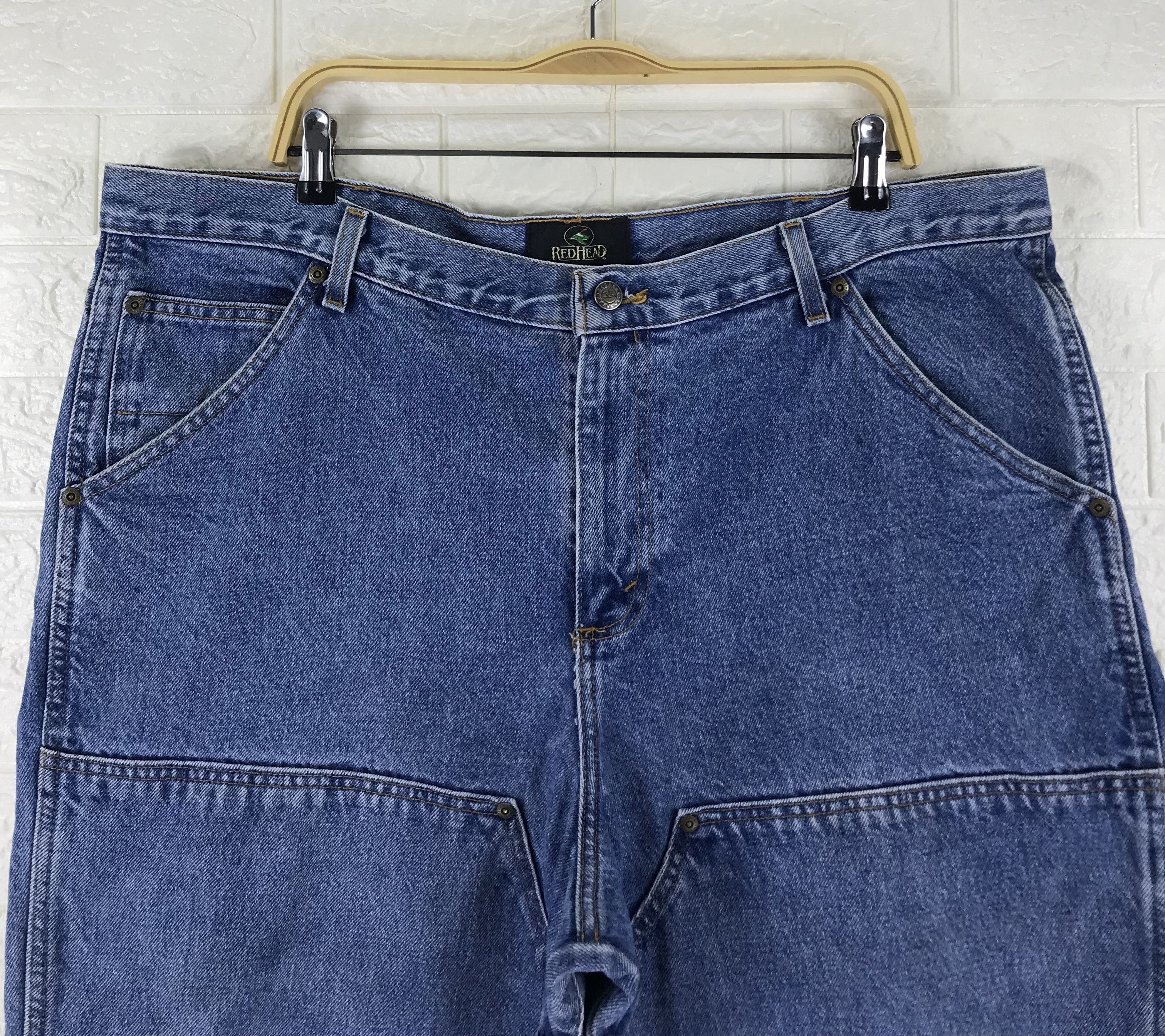 Redhead Vintage Redhead Double Knee Carpenter Jeans Baggy Denim Size US 42 / EU 58 - 2 Thumbnail