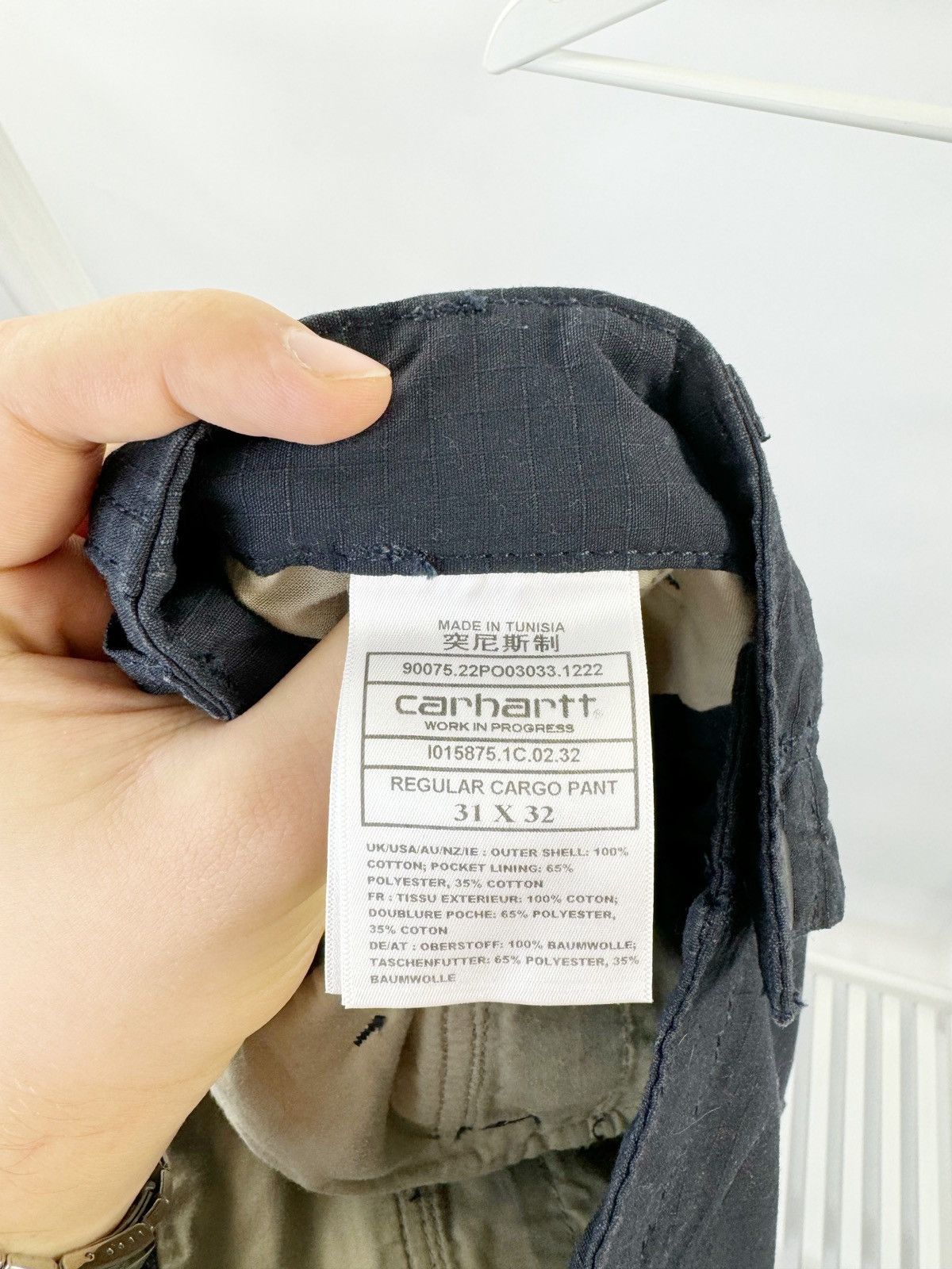 Carhartt × Designer Carhartt Regular Cargo Pant Blue Size US 31 - 17 Thumbnail