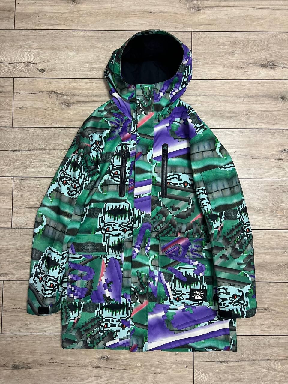 JULIEN DAVID × Quiksilver Julien David x Quiksilver Ski Pixel Multicoloured Jacket XL Size US XL / EU 56 / 4 - 2 Thumbnail