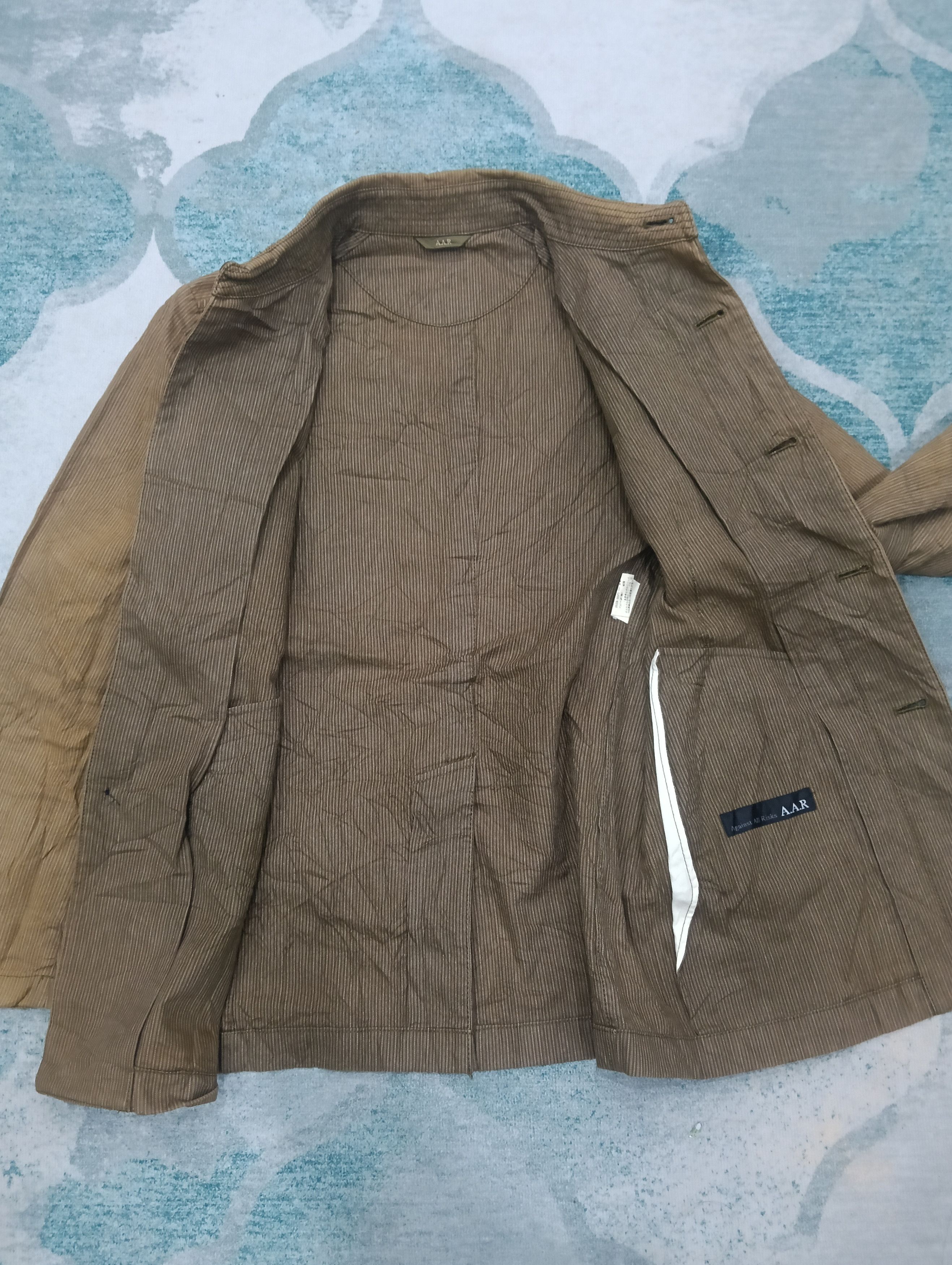 Japanese Brand × Vintage × Yohji Yamamoto All Against Risk By Yohji Yamamoto Like Simple Jacket Size US M / EU 48-50 / 2 - 3 Thumbnail