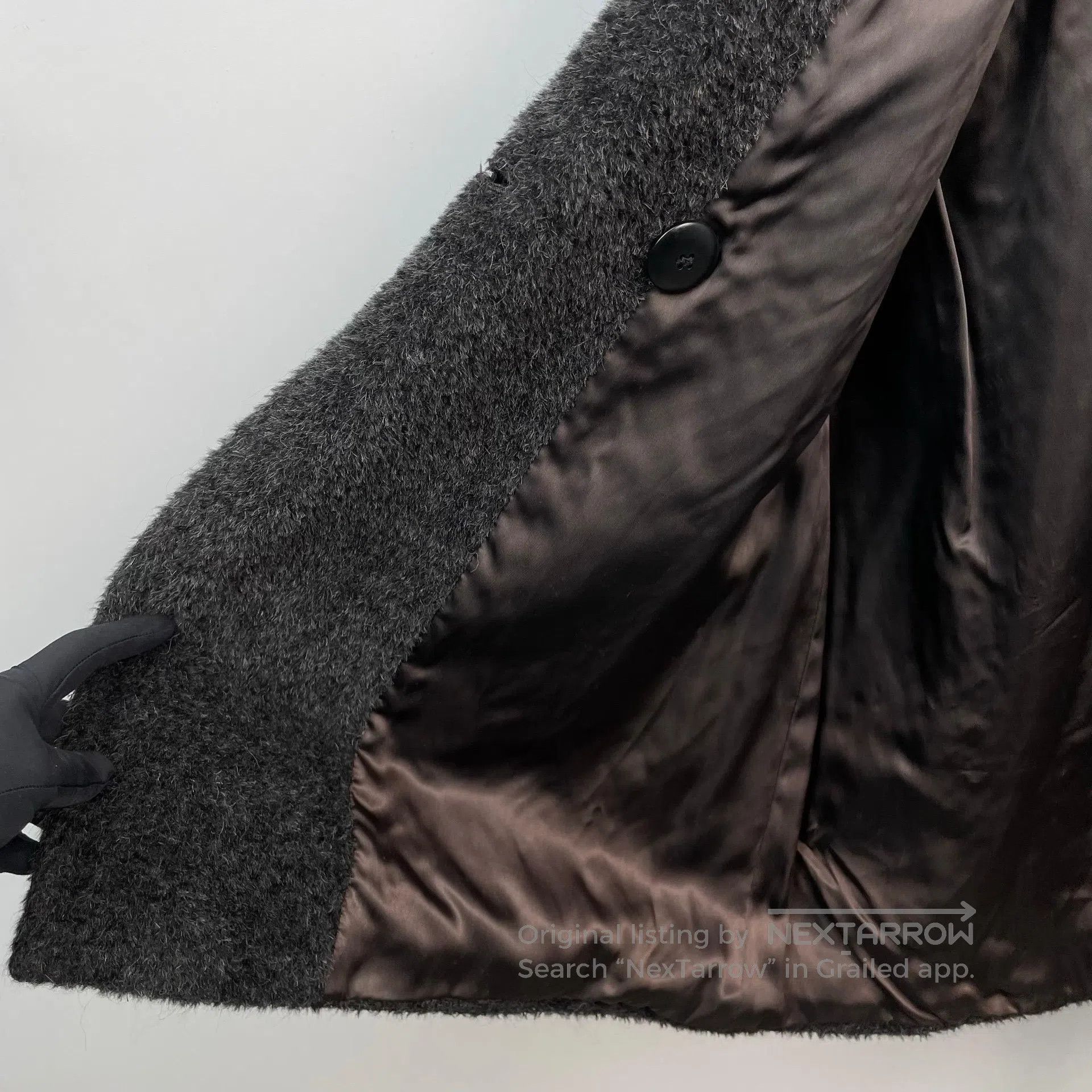 Max Mara Max Mara Dark Gray Lapel Teddy Coat| Size 4XL / US 24-26 - 5 Thumbnail