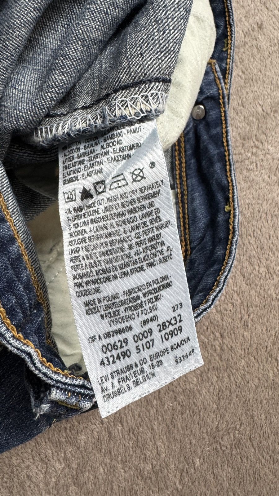 Levi's Vintage Clothing Flared Crazy Levis Wash Jeans Y2K LGB if6was9 armani diesel Size US 28 / EU 44 - 5 Thumbnail