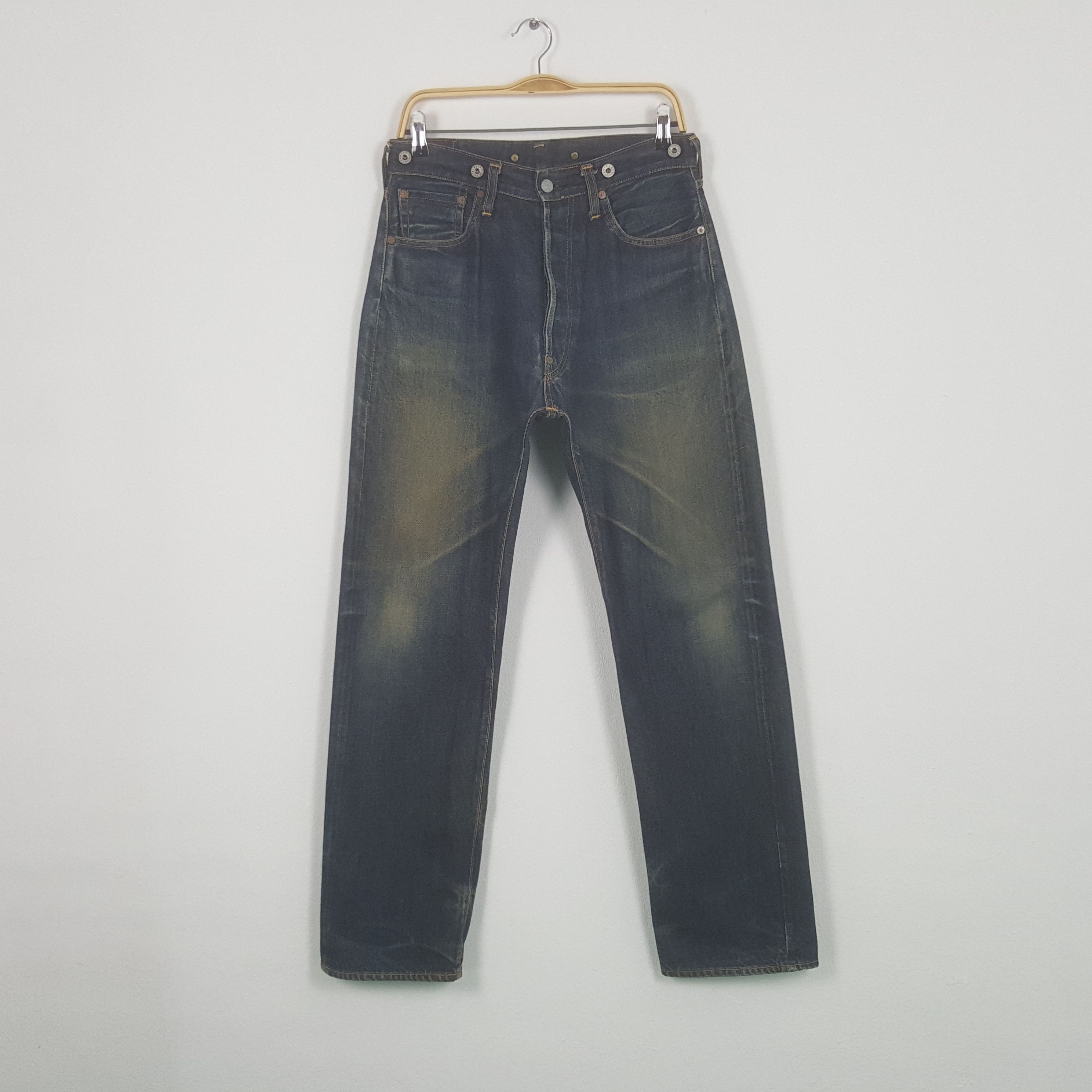 Japanese Brand Vintage Evis Japanese Brand Daicock Custom Art Denim Jeans Size US 31 - 4 Thumbnail