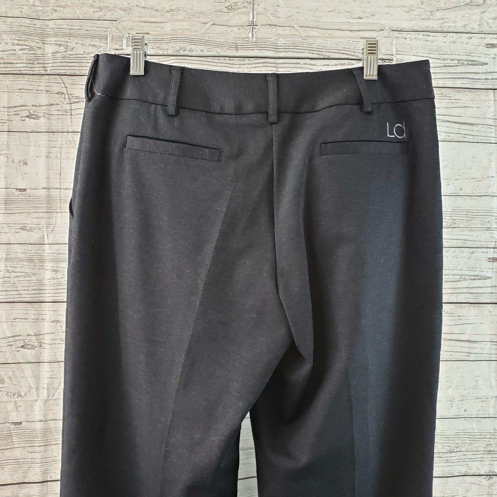 Vintage Lizzie Driver Womens Cropped Pants Sz 8 Gray Cuffed Mid Rise Cotton Blend Size 30" / US 8 / IT 44 - 4 Thumbnail