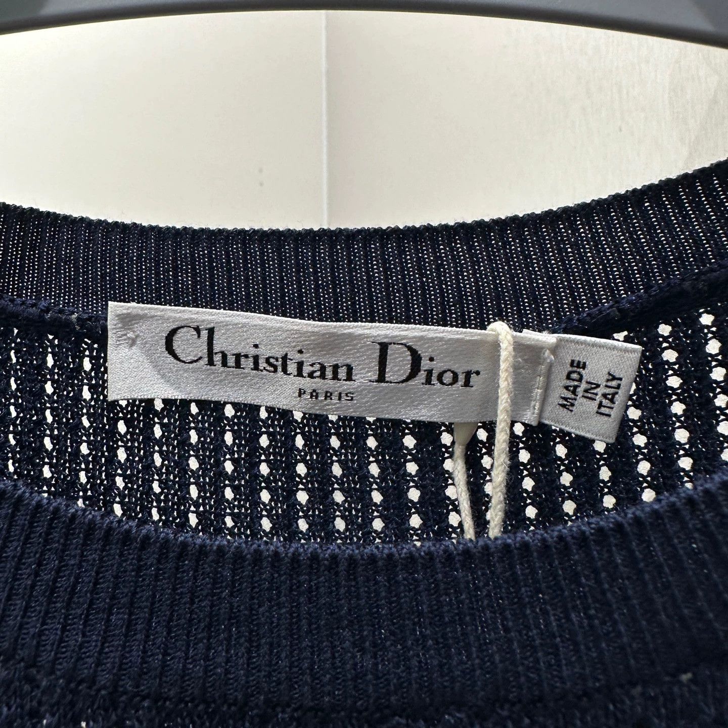 Christian Dior Monsieur Dior apr212 8 Letter Knit Mesh Short Sleeve 38 Size S / US 4 / IT 40 - 3 Thumbnail