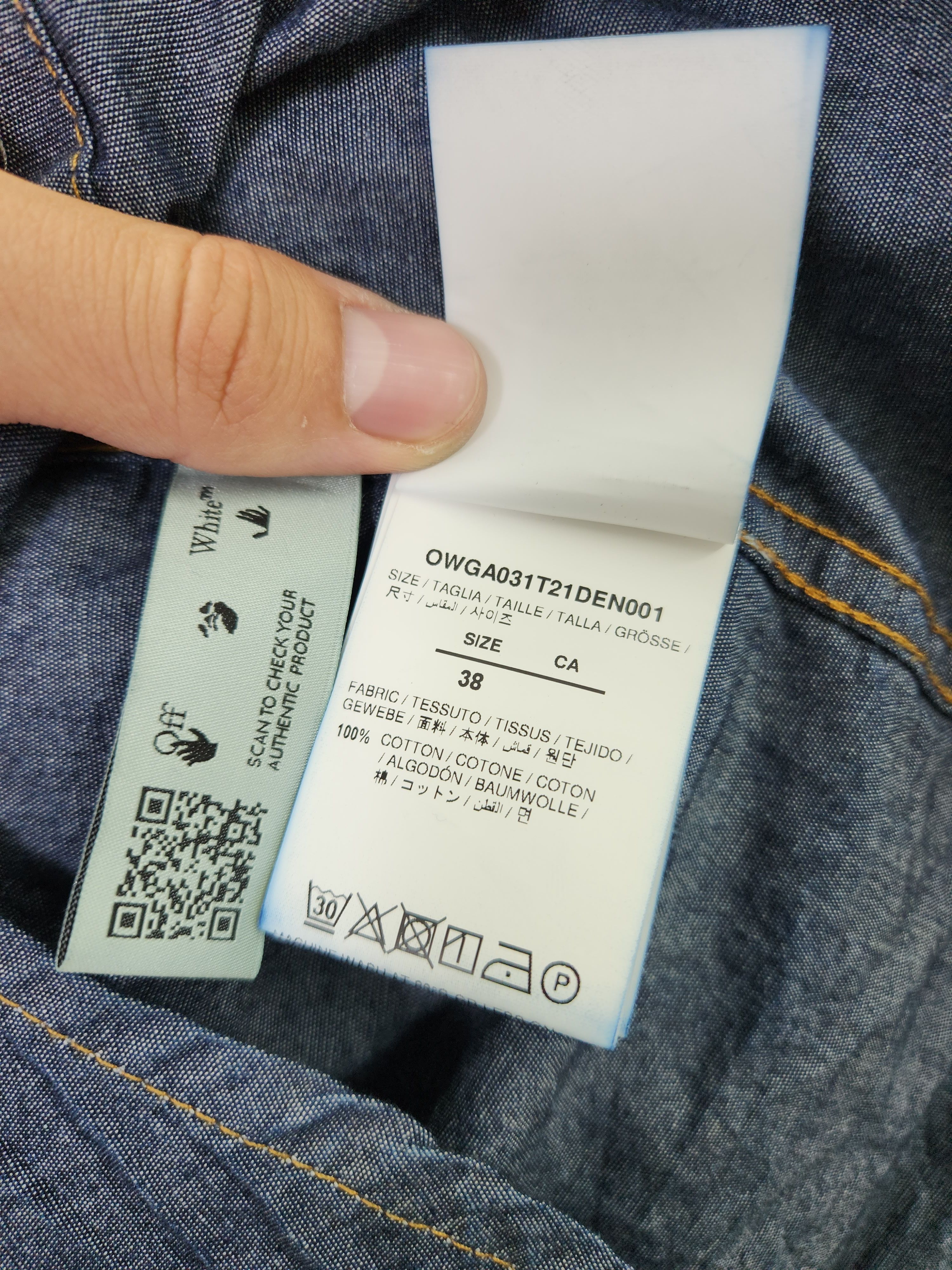 Off-White Off white c/o Virgil abloh staff garment 2013 denim shirt Size M / US 6-8 / IT 42-44 - 14 Thumbnail