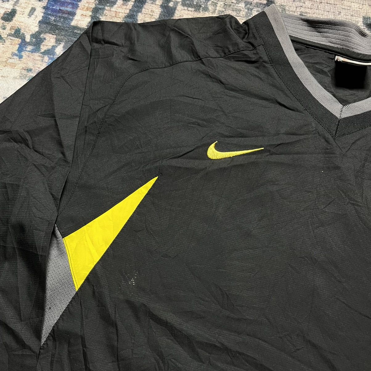 Nike 💥Vintage Nike Total 90 Y2K Side Swoosh Long Sleeve Jersey Size US L / EU 52-54 / 3 - 3 Thumbnail
