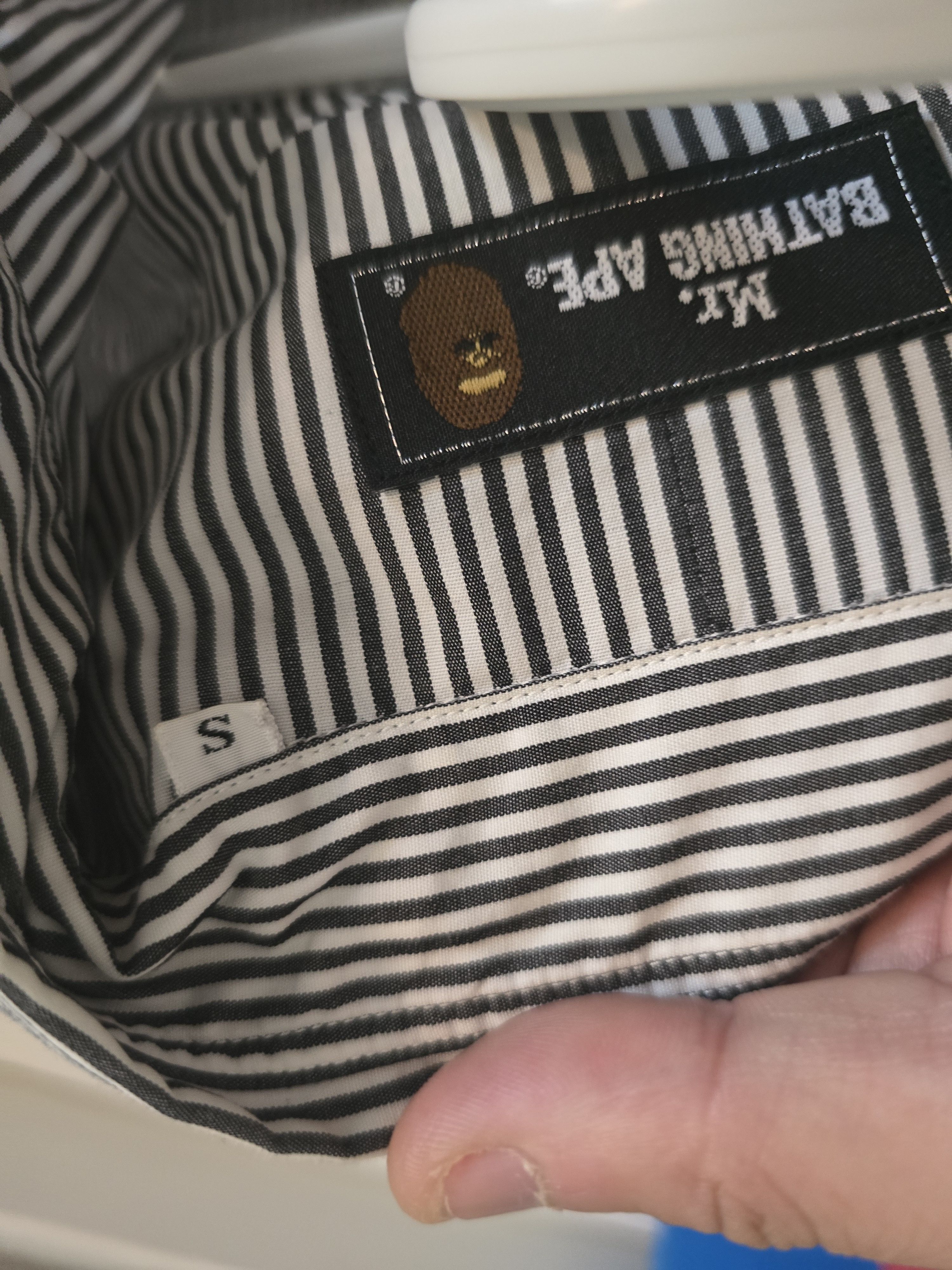 Bape Mr Bathing Ape Bape Striped Shirt small Size US S / EU 44-46 / 1 - 7 Thumbnail