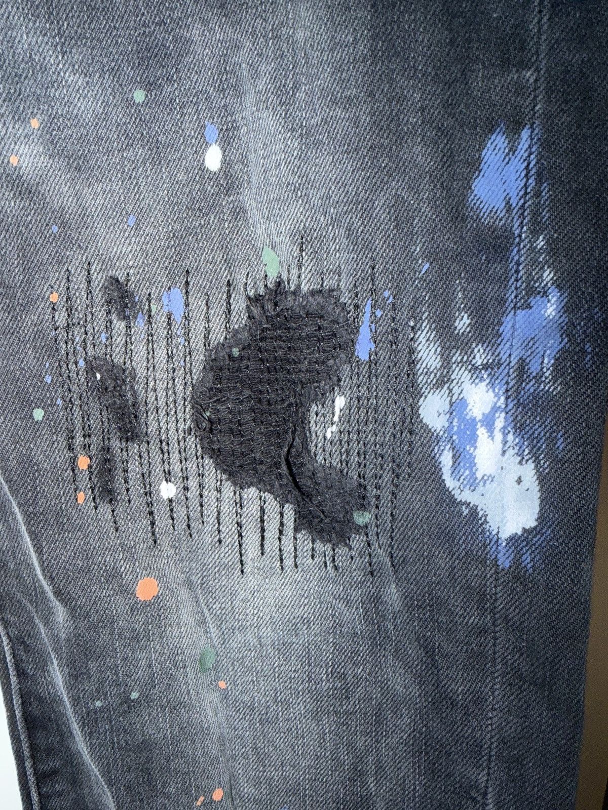 Purple Brand Purple Brand Paint Splatter Jeans – Black – Size 34 Size US 34 / EU 50 - 9 Thumbnail