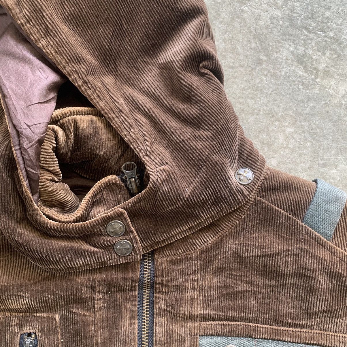 Japanese Brand Ozz On Corduroy Hooded Utility Jacket 18.5x27.5” Size S / US 4 / IT 40 - 8 Thumbnail