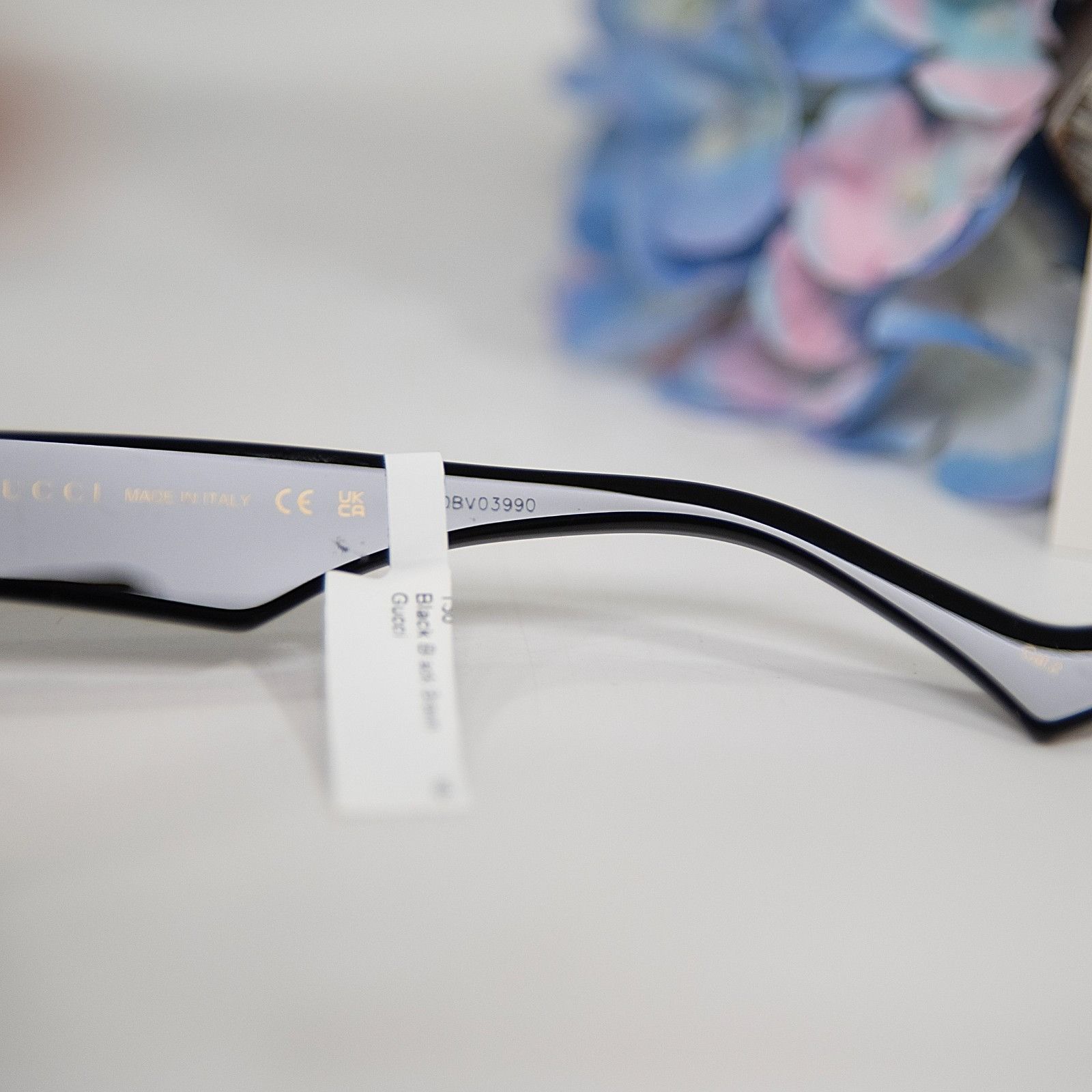 Gucci Gucci Round Black GG Logo Acrylic Metal Sunglasses NWT GG097 Size ONE SIZE - 4 Thumbnail
