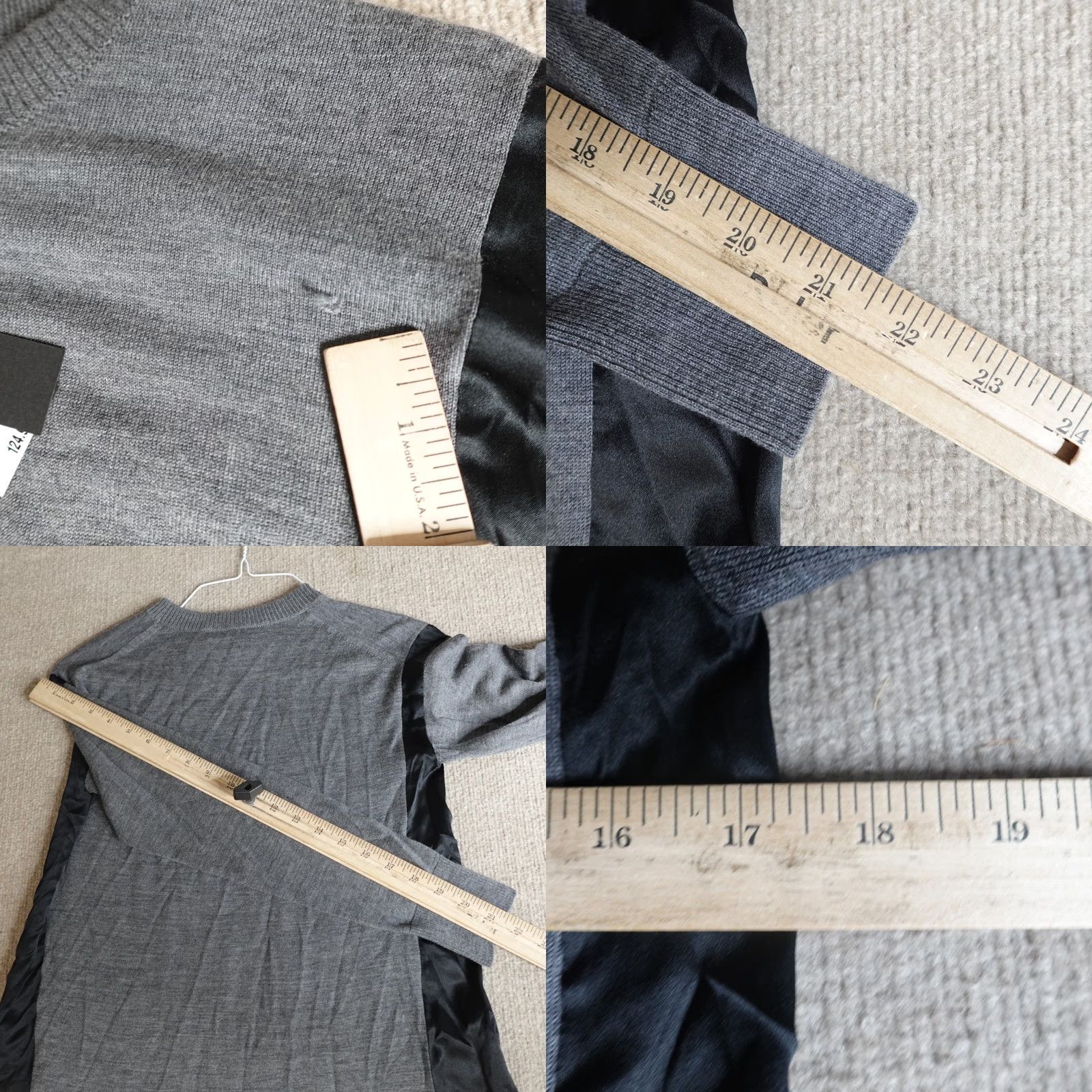 Rag & Bone Rag & Bone Sweater XS Grey Merino Wool Silk Sadie NEW Read Womens Knit Pullover Midi Dress VINTAGE (keep?) Size XS / US 0-2 / IT 36-38 - 8 Thumbnail