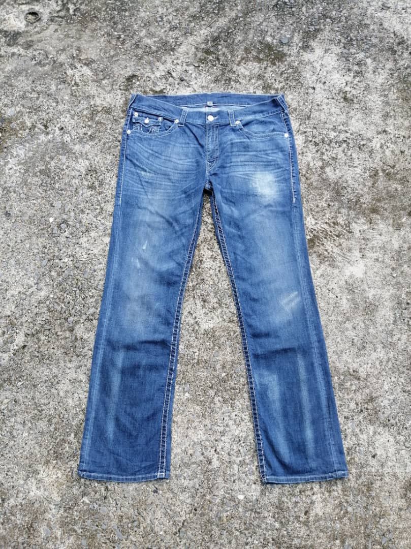 True Religion True Religion Straight Wflps Denim Jeans Size US 40 / EU 56 - 1 Thumbnail