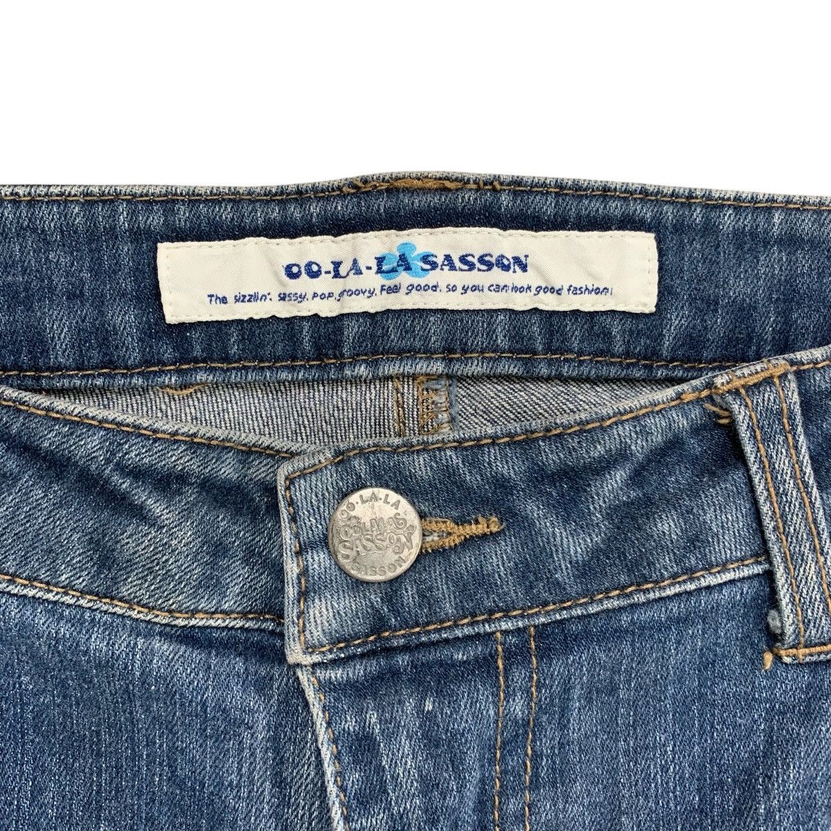 If Six Was Nine × Japanese Brand × Le Grande Bleu (L.G.B.) LGB Style💥Oo-La-La Sasson Bootcut Flared Nice Faded Jeans Size US 29 - 5 Thumbnail