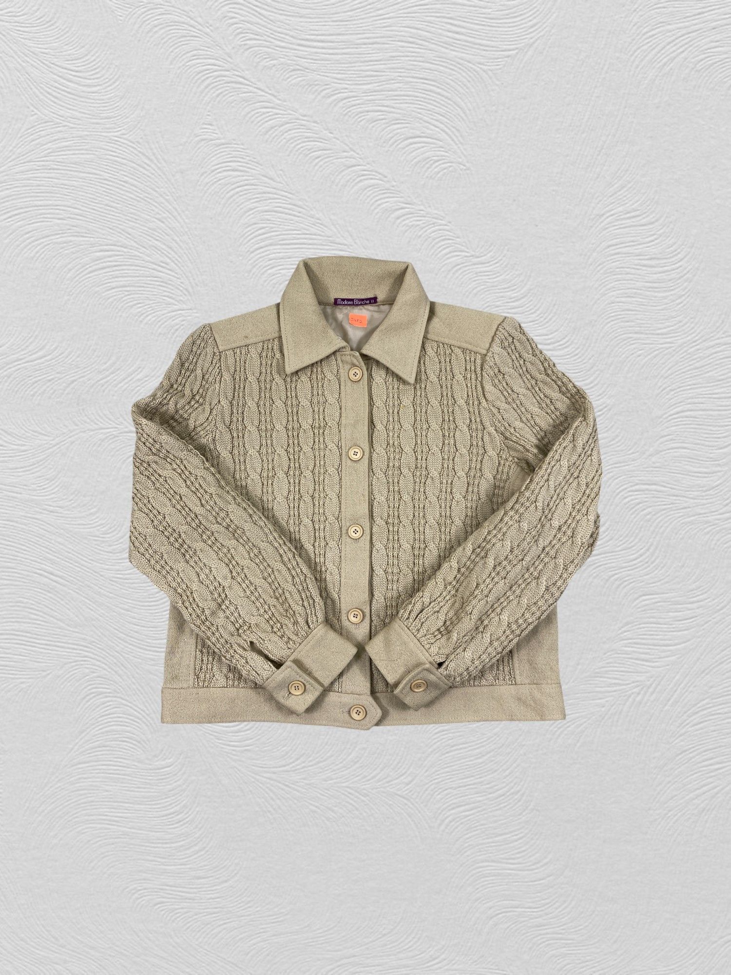 Japanese Brand Vintage Madame Blanche Knitwear Jacket- J452 Size S / US 4 / IT 40 - 4 Thumbnail