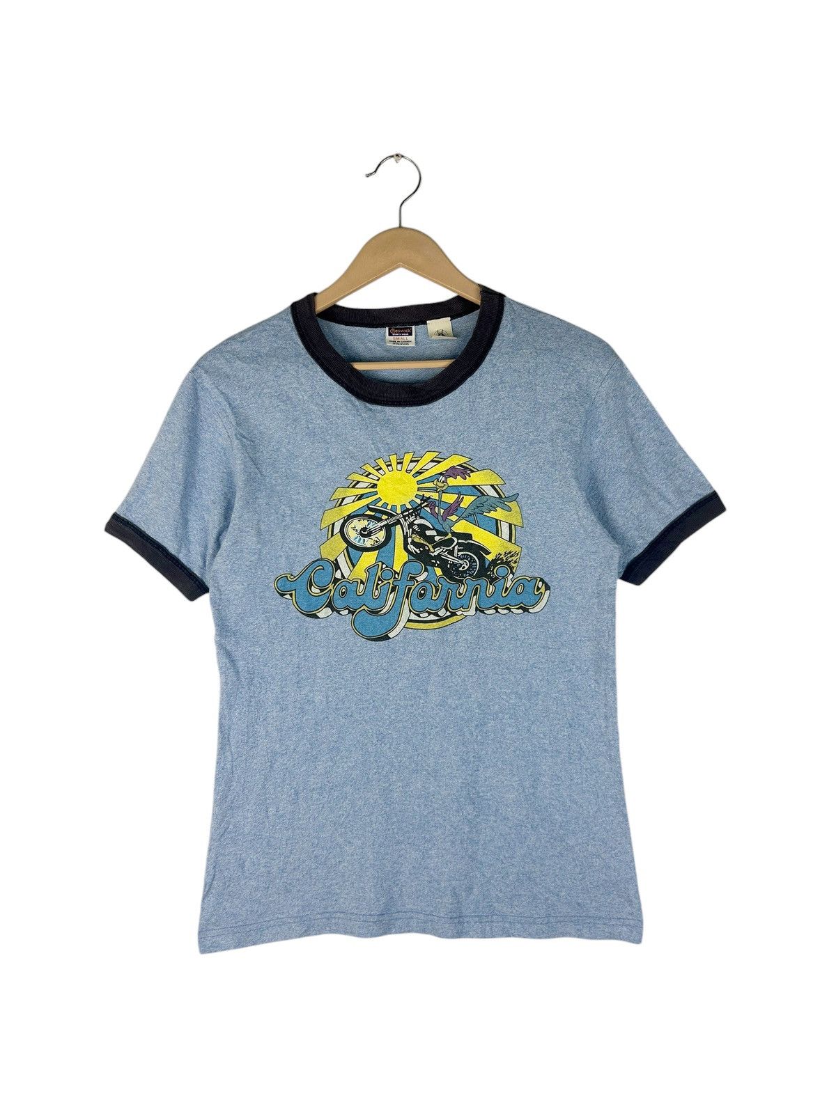 Vintage 90s Road Runner Looney Tunes Ringer T-Shirt