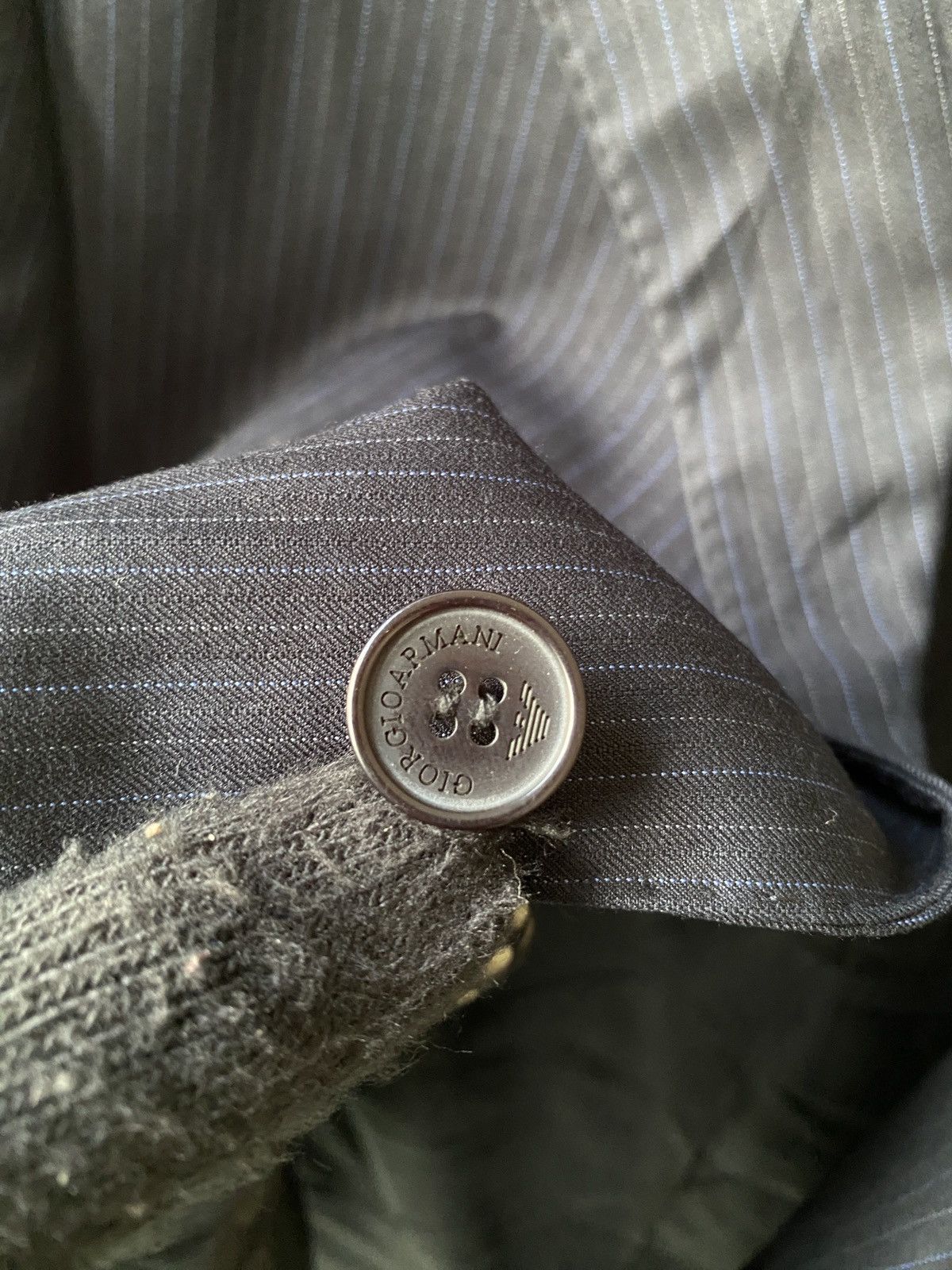 Armani Collezioni Armani Collezioni By Giorgio Armani Pinstripe Blazer Size US M / EU 48-50 / 2 - 12 Thumbnail