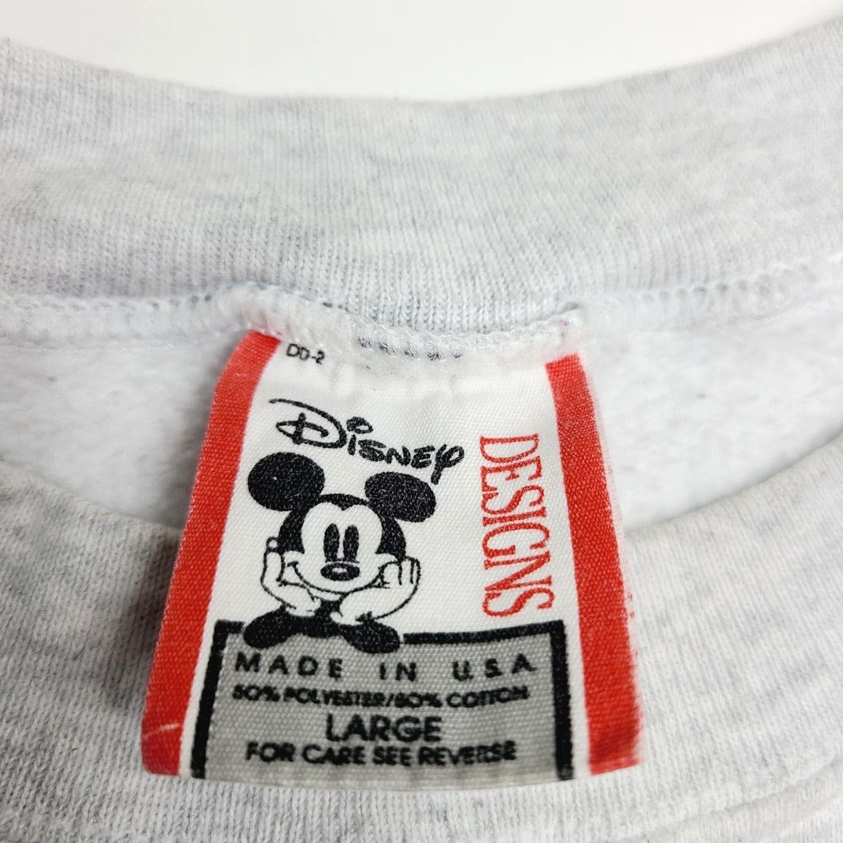 Disney VINTAGE Walt Disney Mickey Mouse Sweatshirt Gray L Mens 90s Pullover Sweatshirt Size US L / EU 52-54 / 3 - 3 Thumbnail