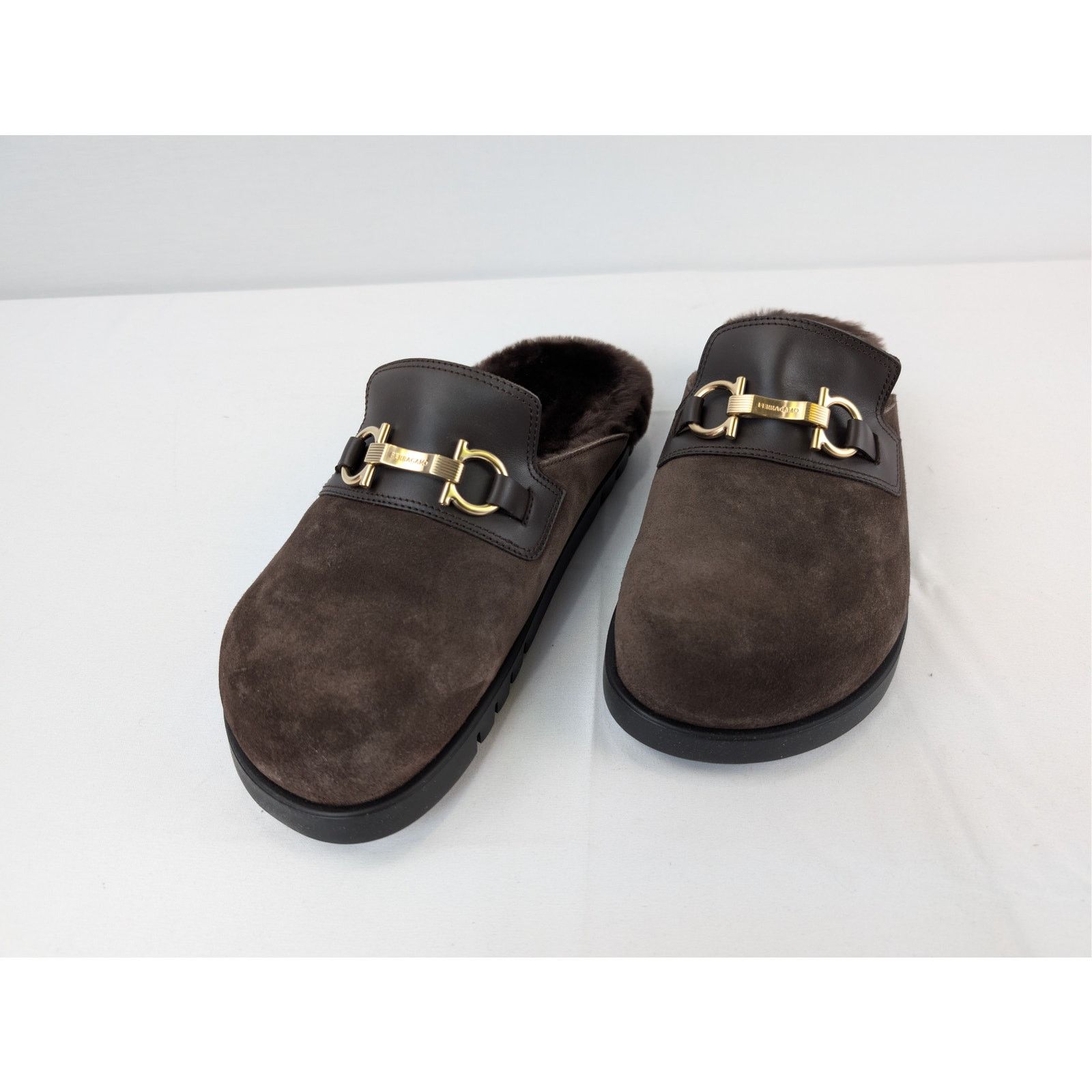Salvatore Ferragamo o1rshd1 T. Moro 23 Calf Mules in Brown Size US 8 / EU 41 - 7 Thumbnail