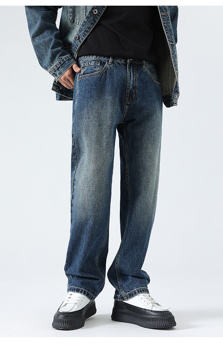 Japanese Brand × Jean Men's American Street Retro Washed Jeans Size US 32 / EU 48 - 1 Thumbnail