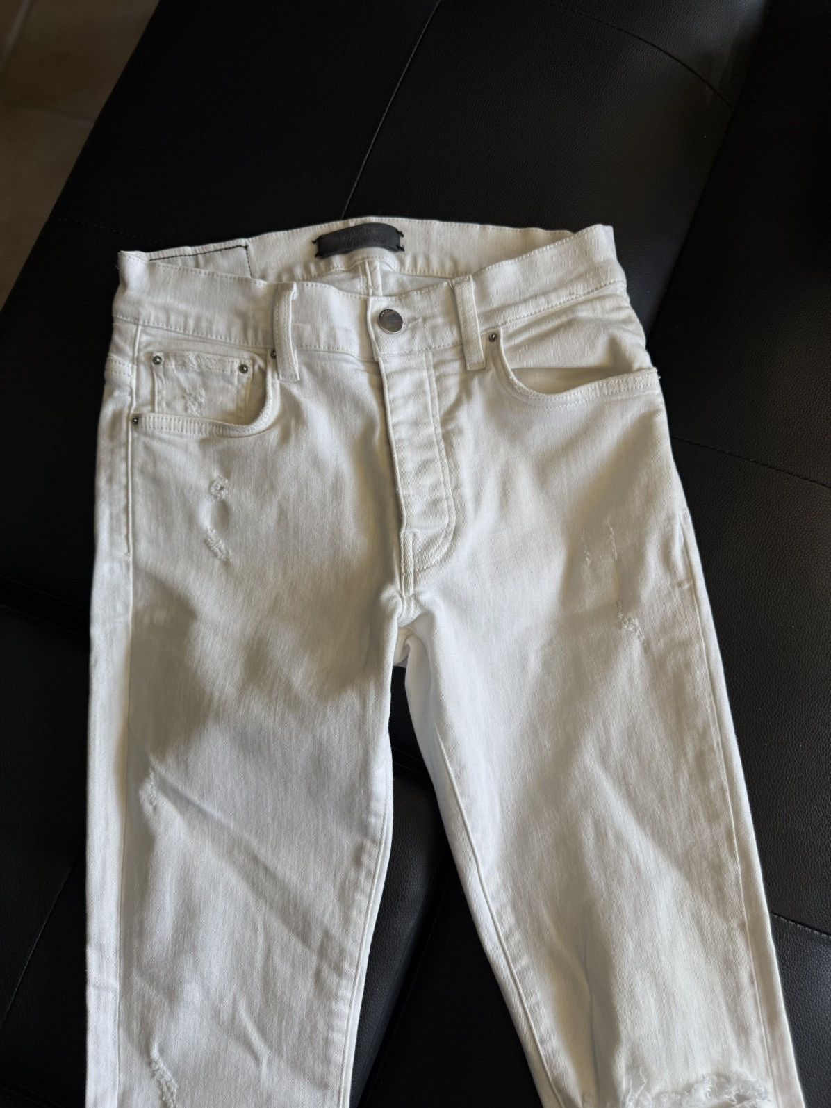 Amiri Amiri Straight Leg White Jeans Size 28 Clean Size US 28 / EU 44 - 6 Thumbnail