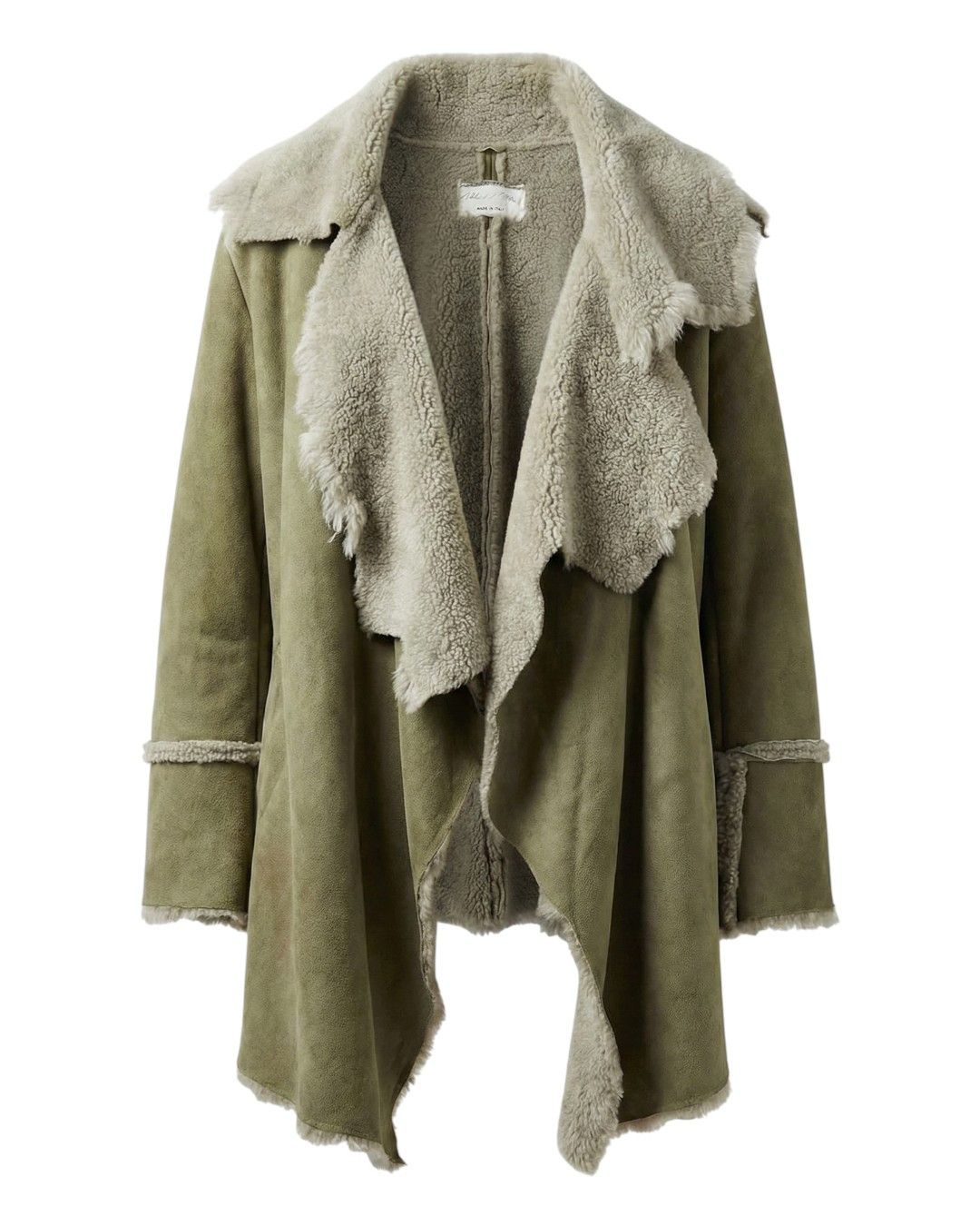 Greg Lauren F/W 2017 ARMY SHEARLING LEATHER COAT Size US M / EU 48-50 / 2 - 1 Thumbnail