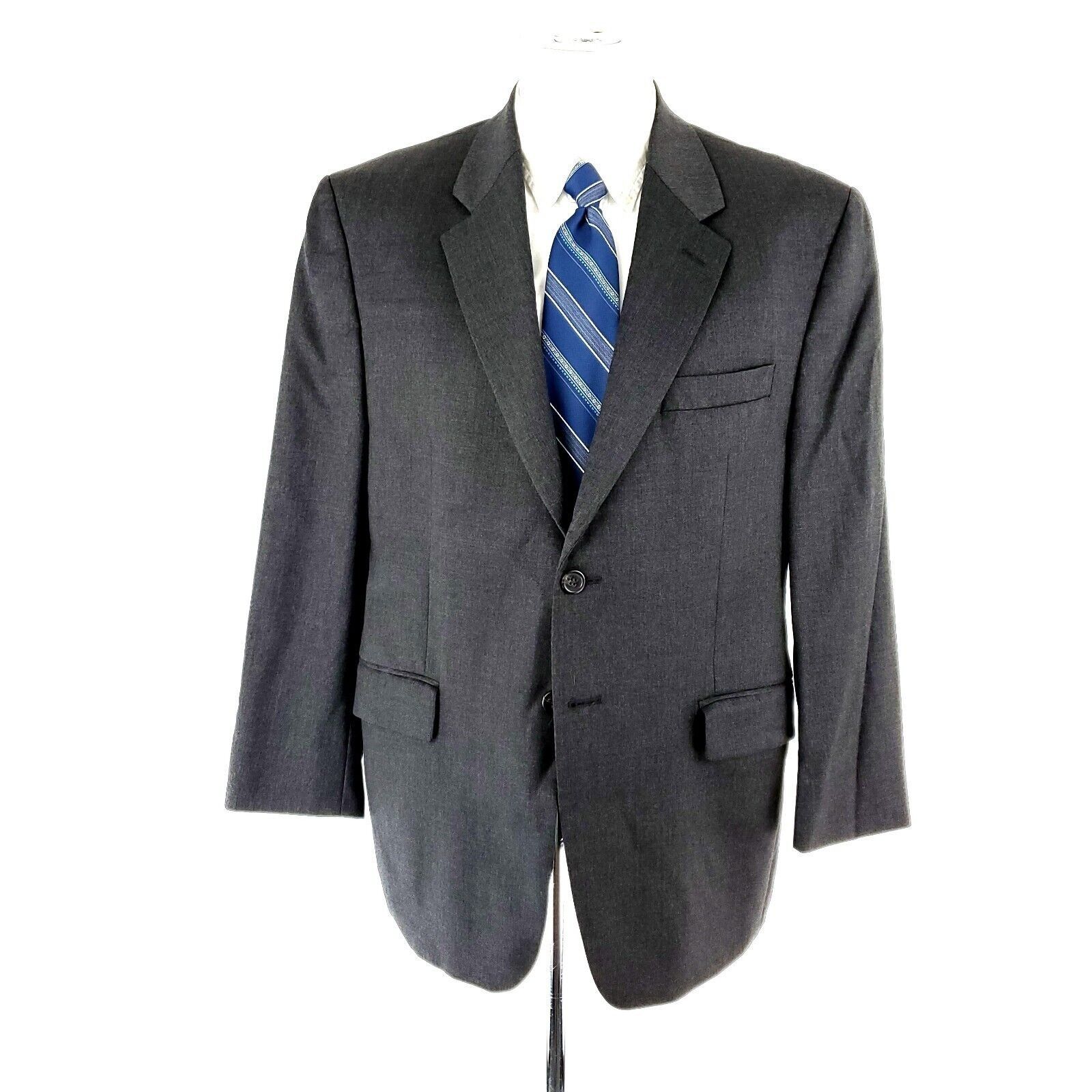 Lauren Ralph Lauren Lauren Ralph Lauren Wool 2 Button Blazer 40R Gray Or Slim Fi Size 40R - 3 Thumbnail