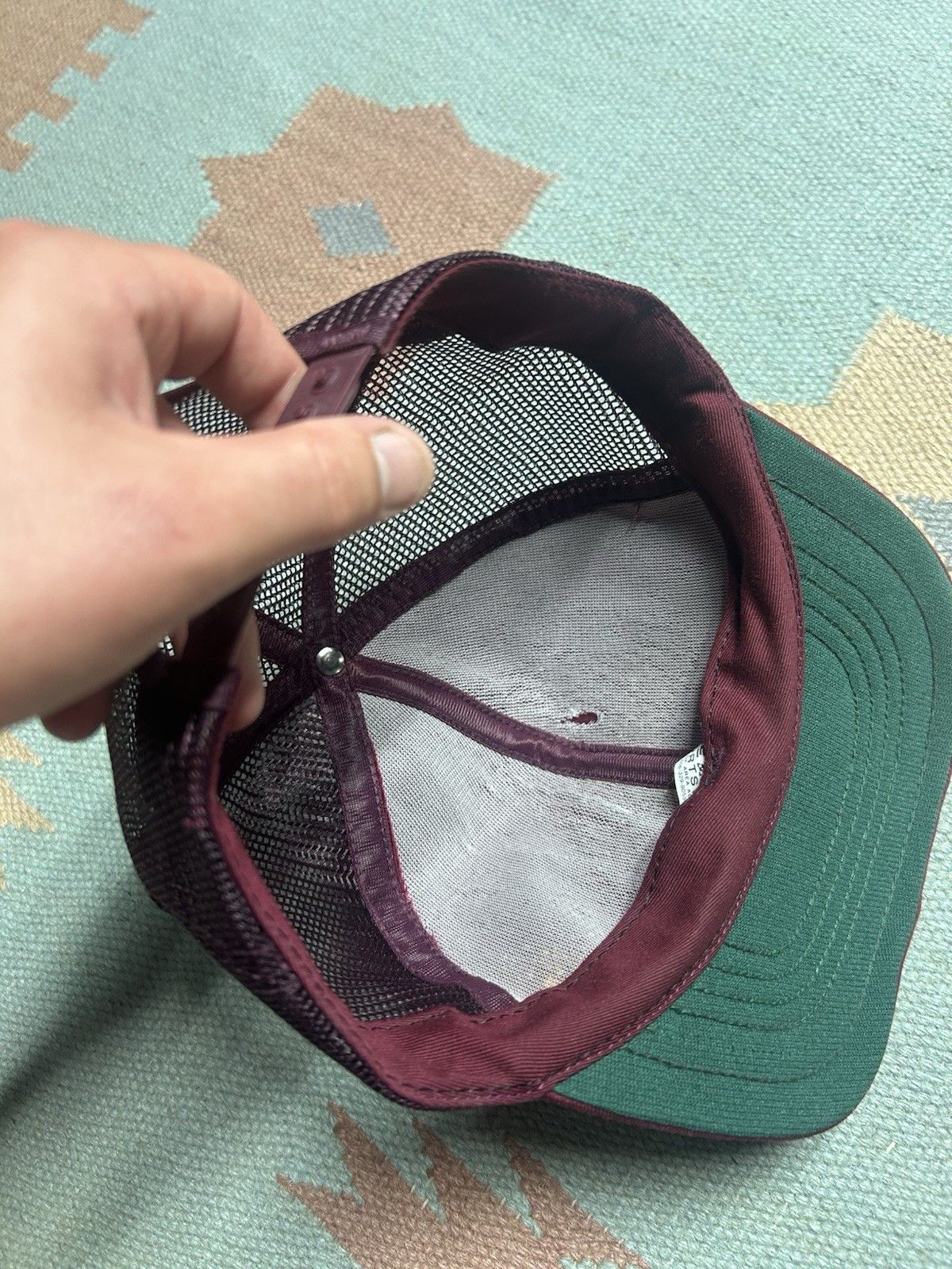 Vintage Vtg 80s trucker hat Ashland Coal Inc red patch USA SnapBack Size ONE SIZE - 8 Thumbnail