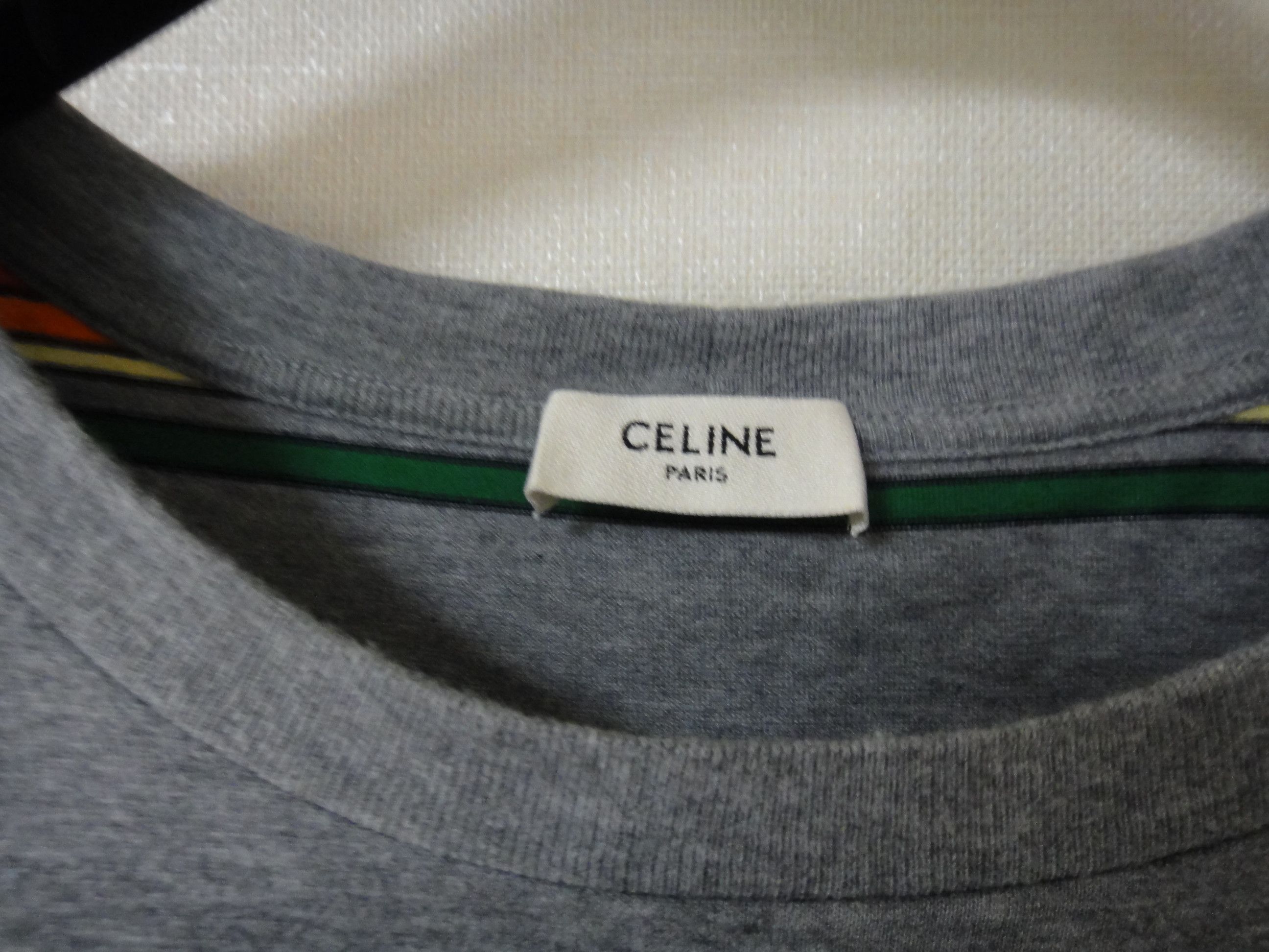 Celine CELINE Striped T-shirt with receipt Size US L / EU 52-54 / 3 - 2 Thumbnail
