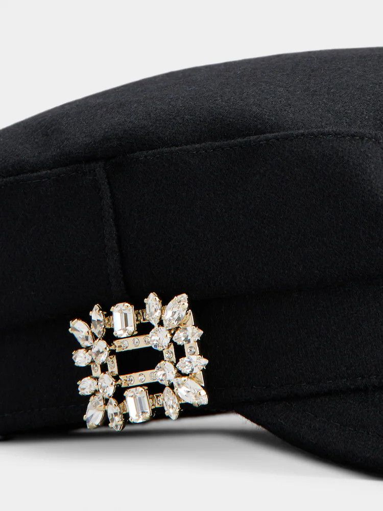 Roger Vivier o1s22i1n0824 Size: M / Broche Buckle Felt Sailor Hat Black Size ONE SIZE - 4 Thumbnail