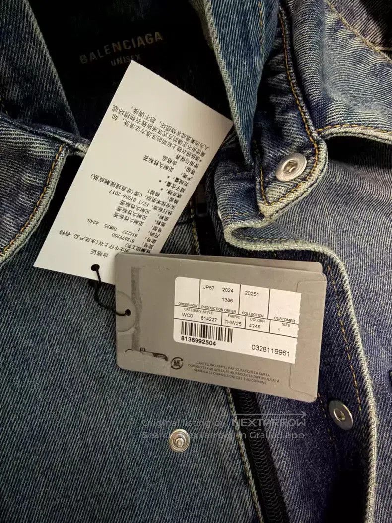 Balenciaga Balenciaga Hooded Vintage Denim Parka Coat Size US S / EU 44-46 / 1 - 5 Thumbnail