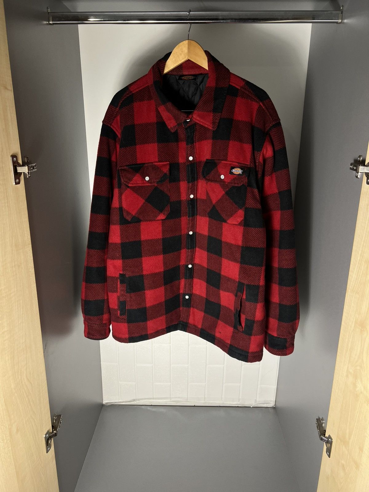 Dickies VINTAGE DICKIES FLANNEL SHERPA JACKET CASUAL DESIGNER 90s Size US XXL / EU 58 / 5 - 12 Thumbnail
