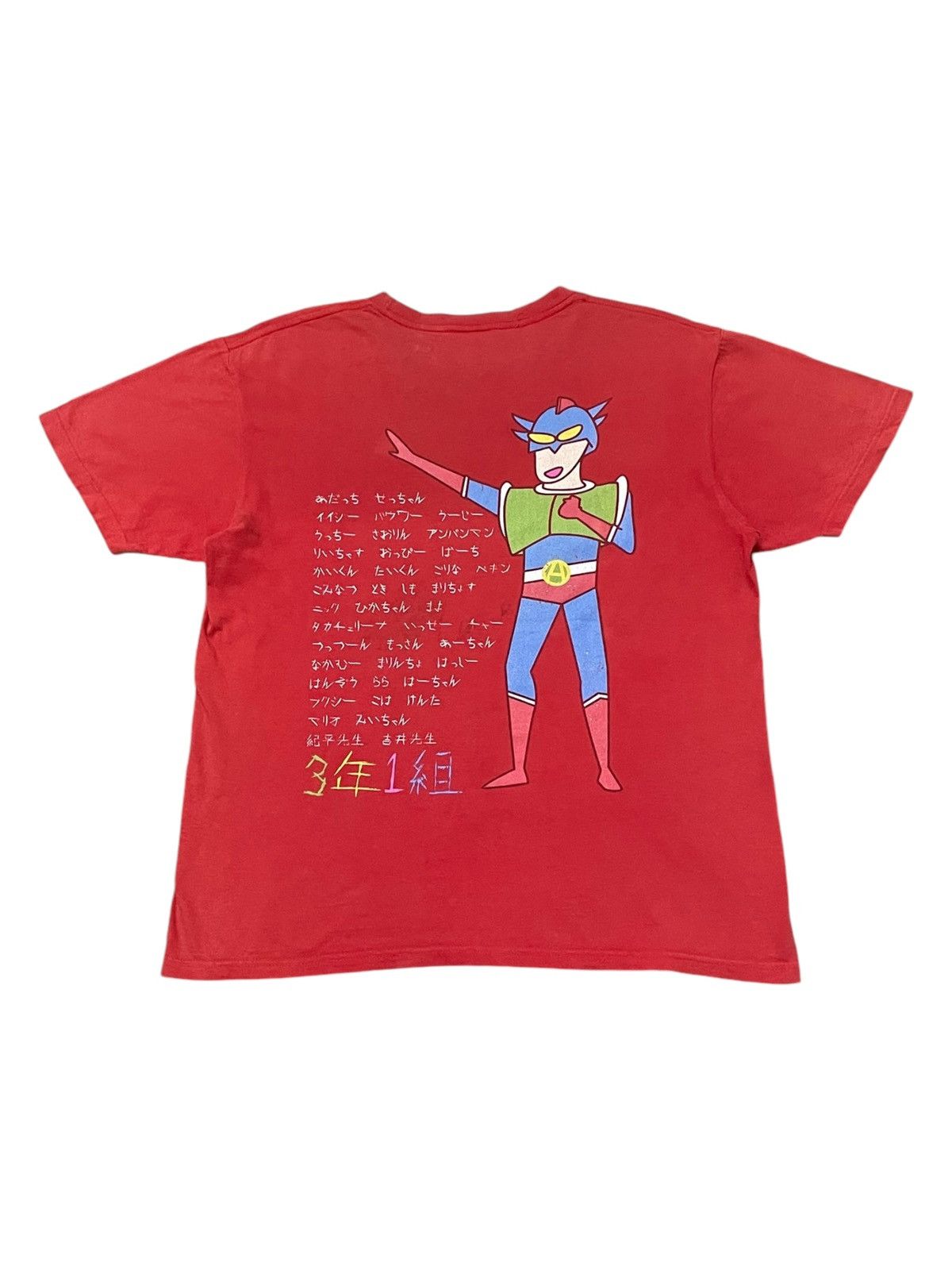 Anime × Cartoon Network × Vintage Vintage 90s Crayon Shinchan Action Kamen Rare Tshirt Size US L / EU 52-54 / 3 - 2 Thumbnail